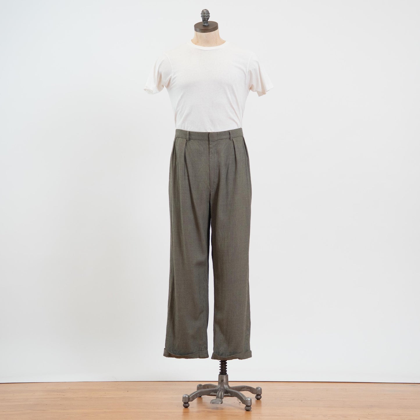 Vintage 80s 90s Ralph Lauren Houndstooth Trousers - 38x30 