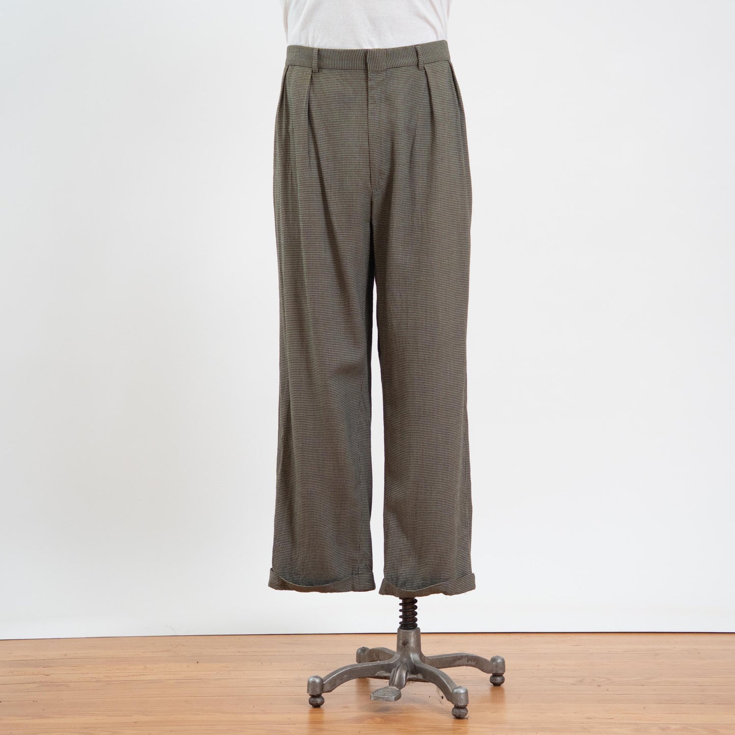 Vintage 80s 90s Ralph Lauren Houndstooth Trousers - 38x30 
