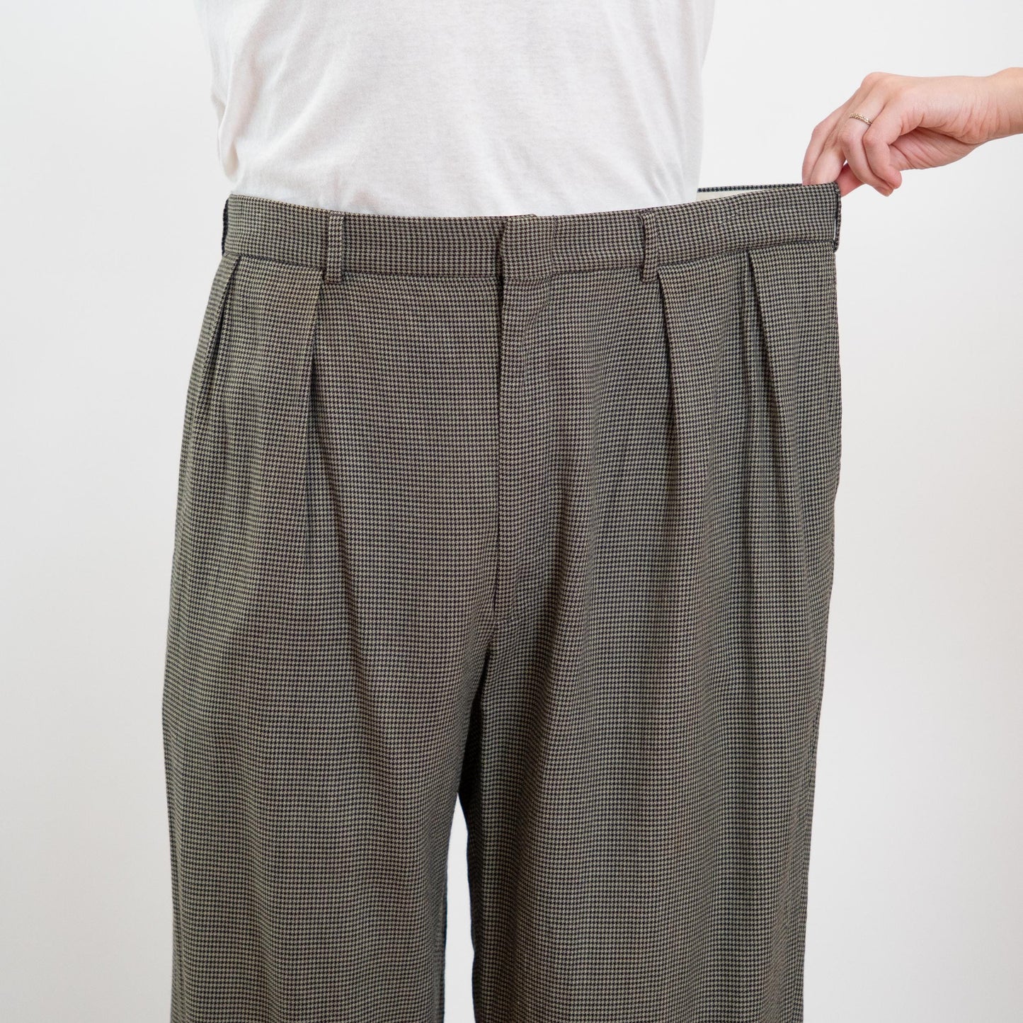 Vintage 80s 90s Ralph Lauren Houndstooth Trousers - 38x30 