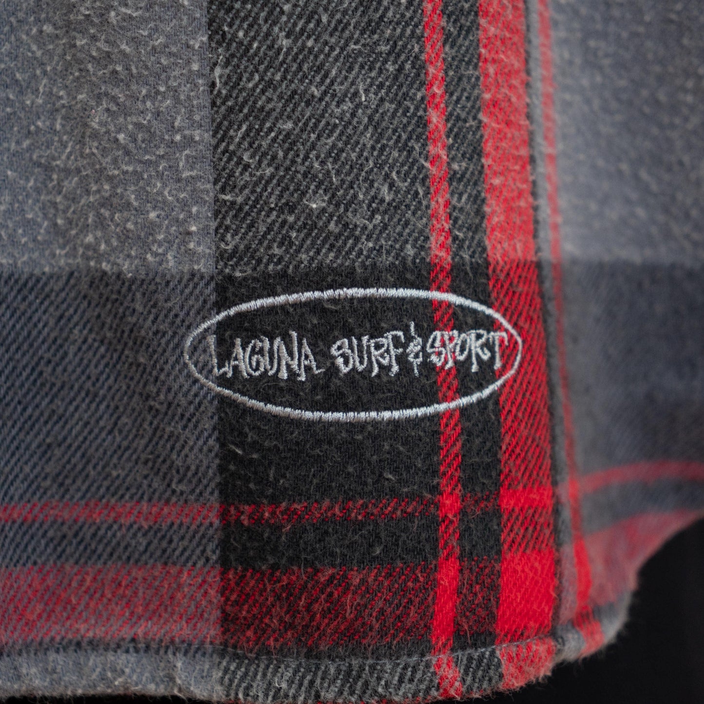 Vintage 90s Grunge Plaid Hoodie - Large