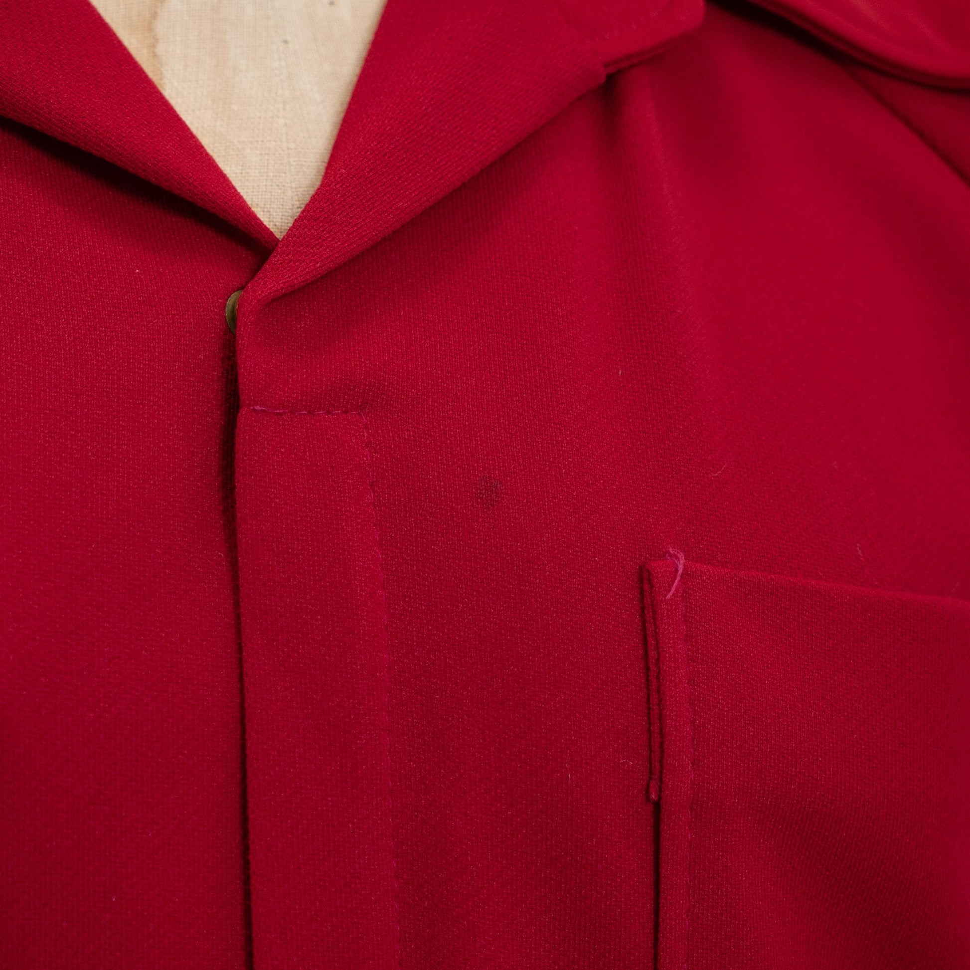 Vintage 70s Wine Red Flared Jumpsuit - Large