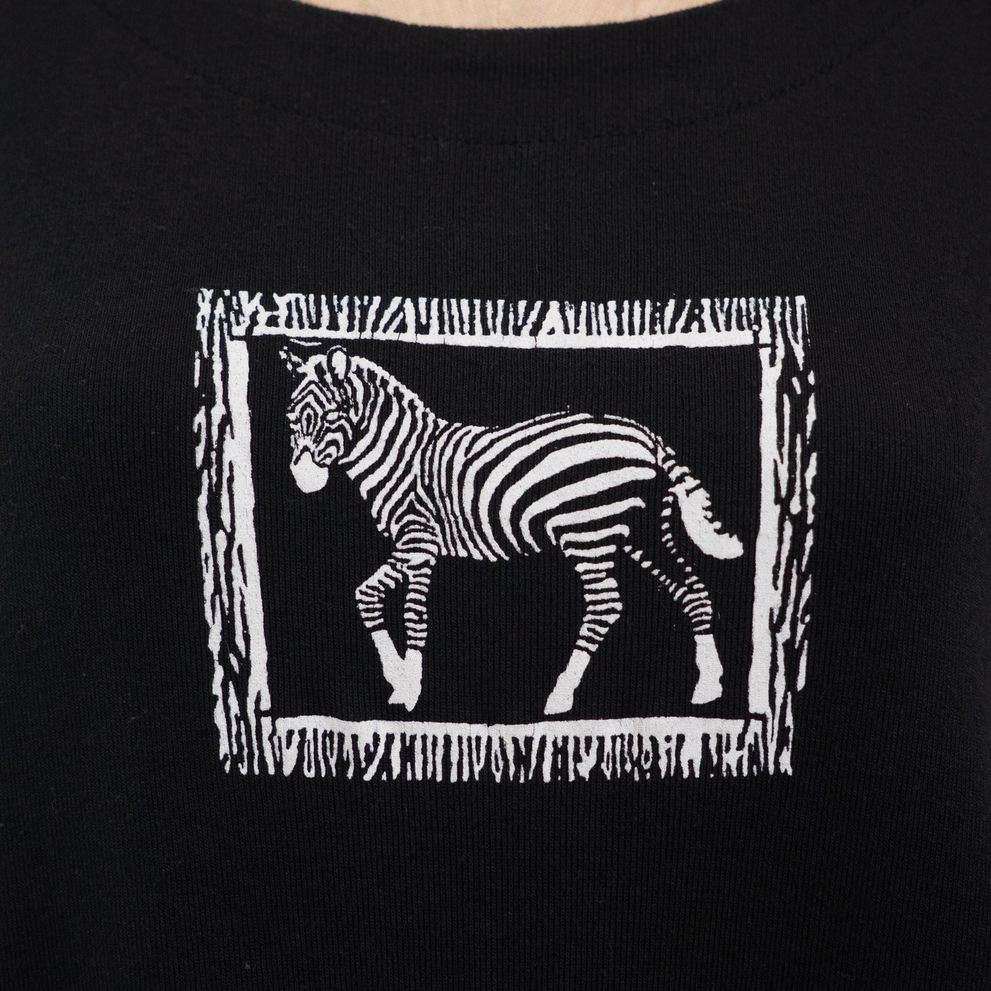 Vintage 90s Zebra Graphic T Shirt Dress - Large | Black & White Oversized Maxi Sundress