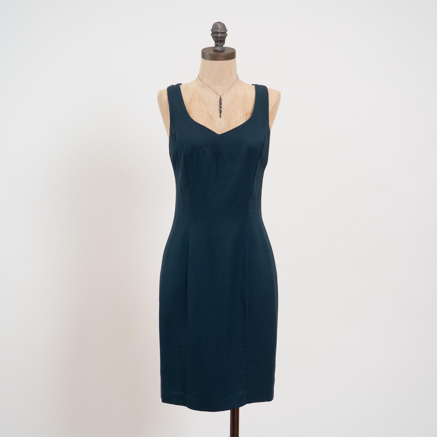 Vintage 90s Emerald Green Strappy Cross Back Mini Dress - Medium | Sheath Sleeveless Party Dress