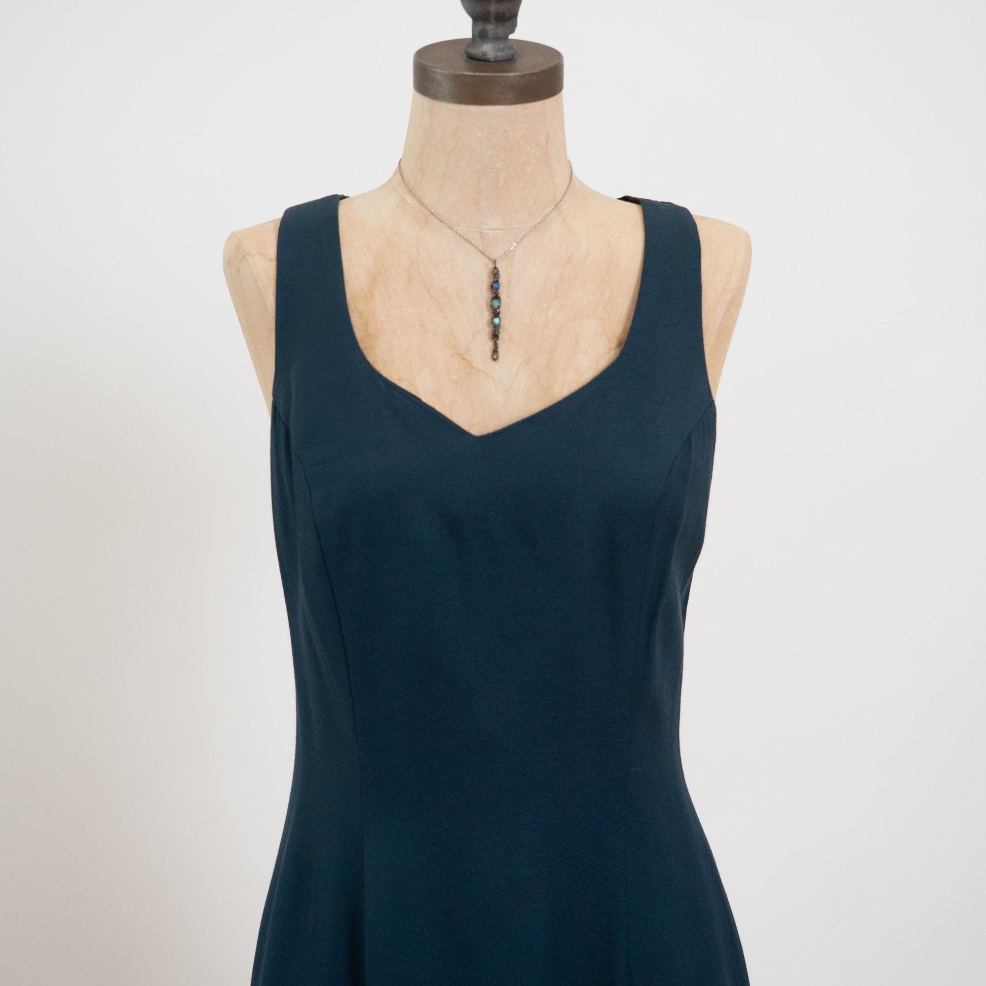 Vintage 90s Emerald Green Strappy Cross Back Mini Dress - Medium | Sheath Sleeveless Party Dress