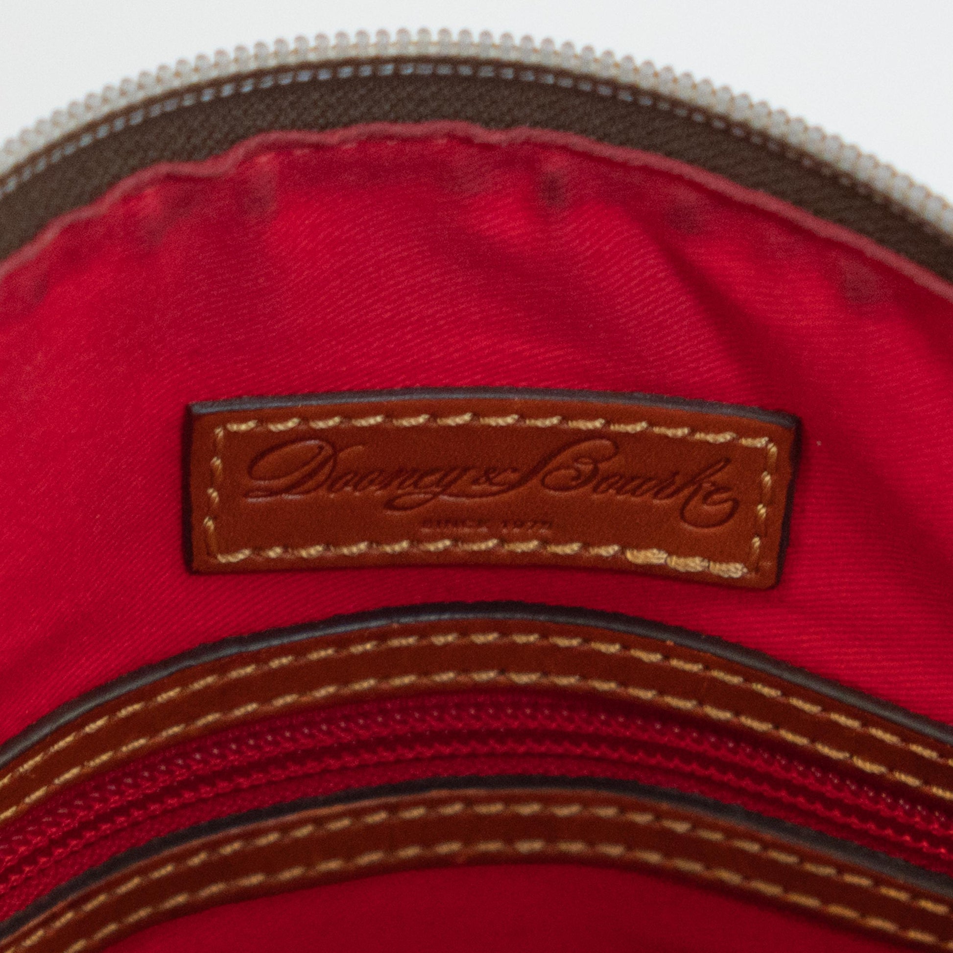 Vintage Y2K Dooney & Bourke Pink Nylon North South Crossbody Bag | Designer Canvas Purse