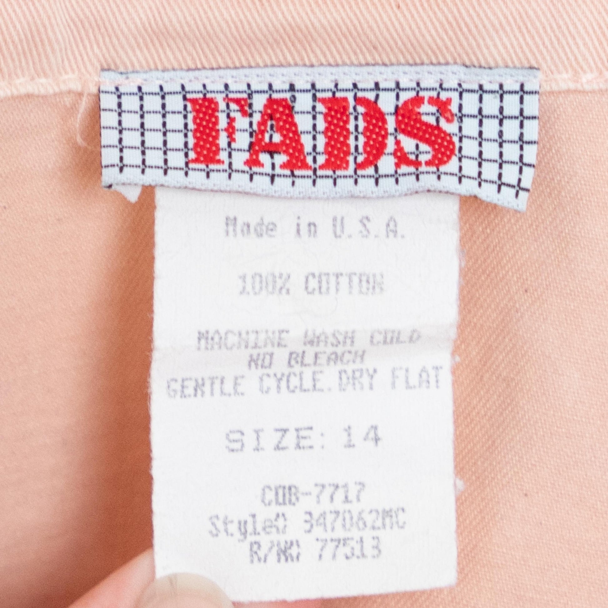 Vintage 90s Peach Pink Cotton Cargo Crop Top - Large | Button Up Sleeveless Collared Vest Shirt