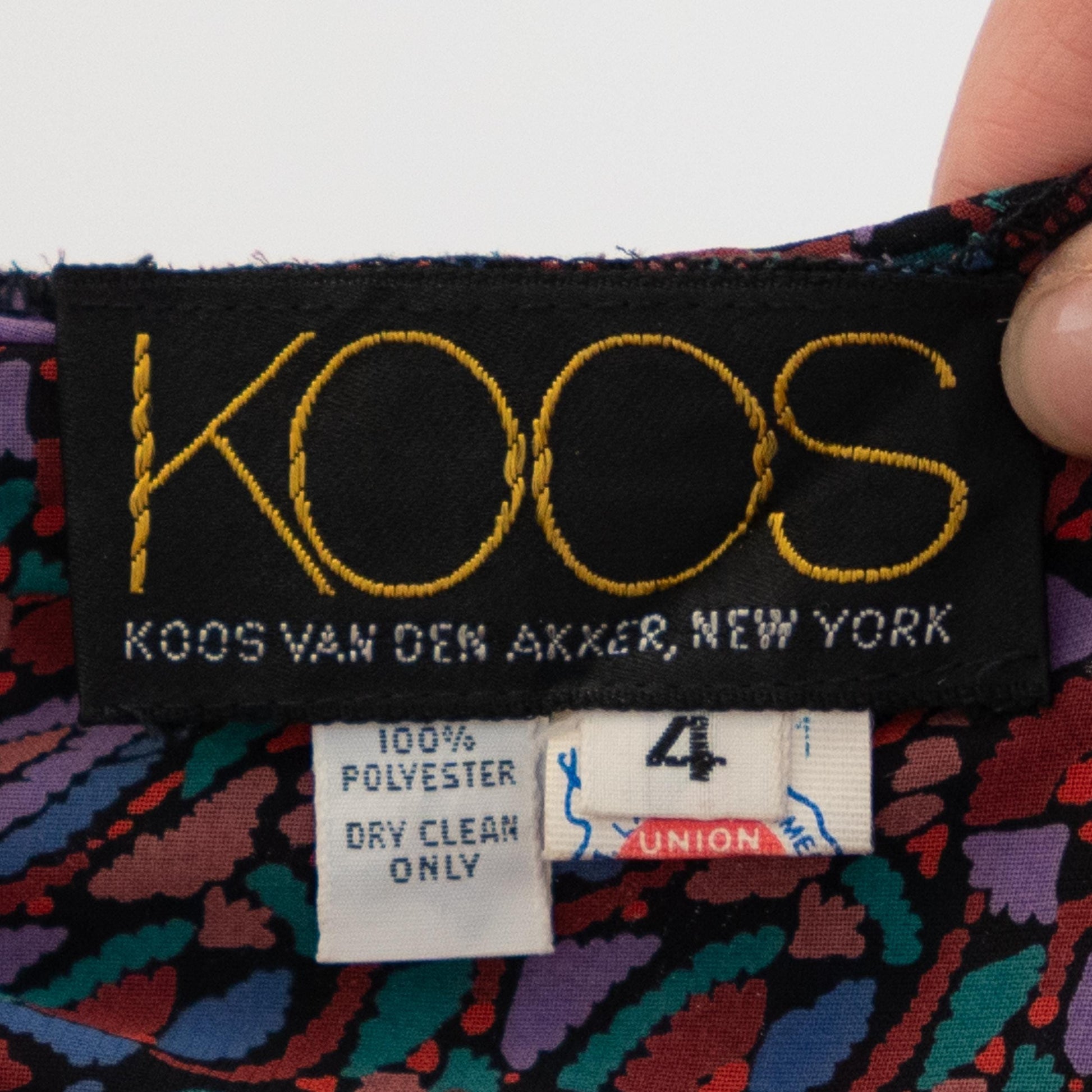 Vintage 80s Koos Van Den Akker Mosaic Layered Skirt - XS to Small | Designer Purple Sheer Overlay Midi Skirt