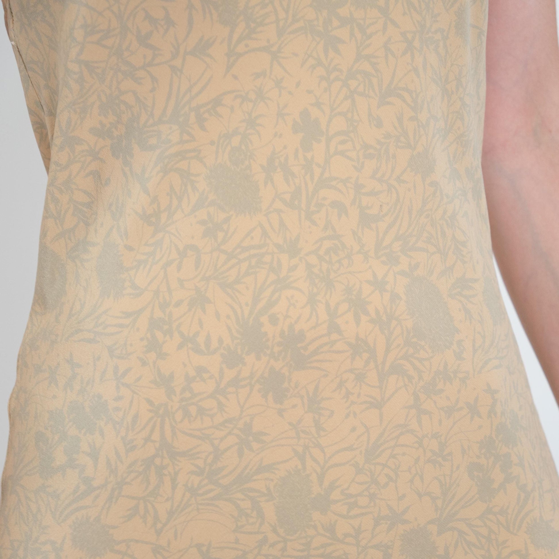 Vintage Y2K Calvin Klein Silk Floral Chemise - Small | Lingerie Nightie Mini Slip Dress