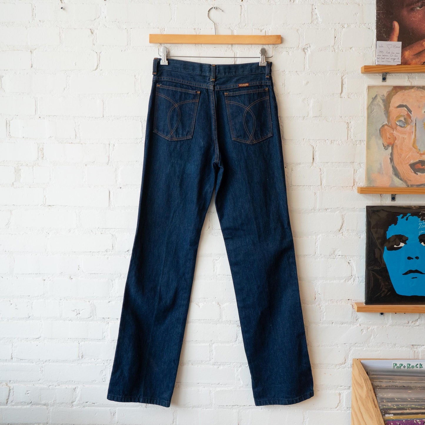 Vintage 70s Wrangler Dark Wash Deadstock Jeans - 29x32 