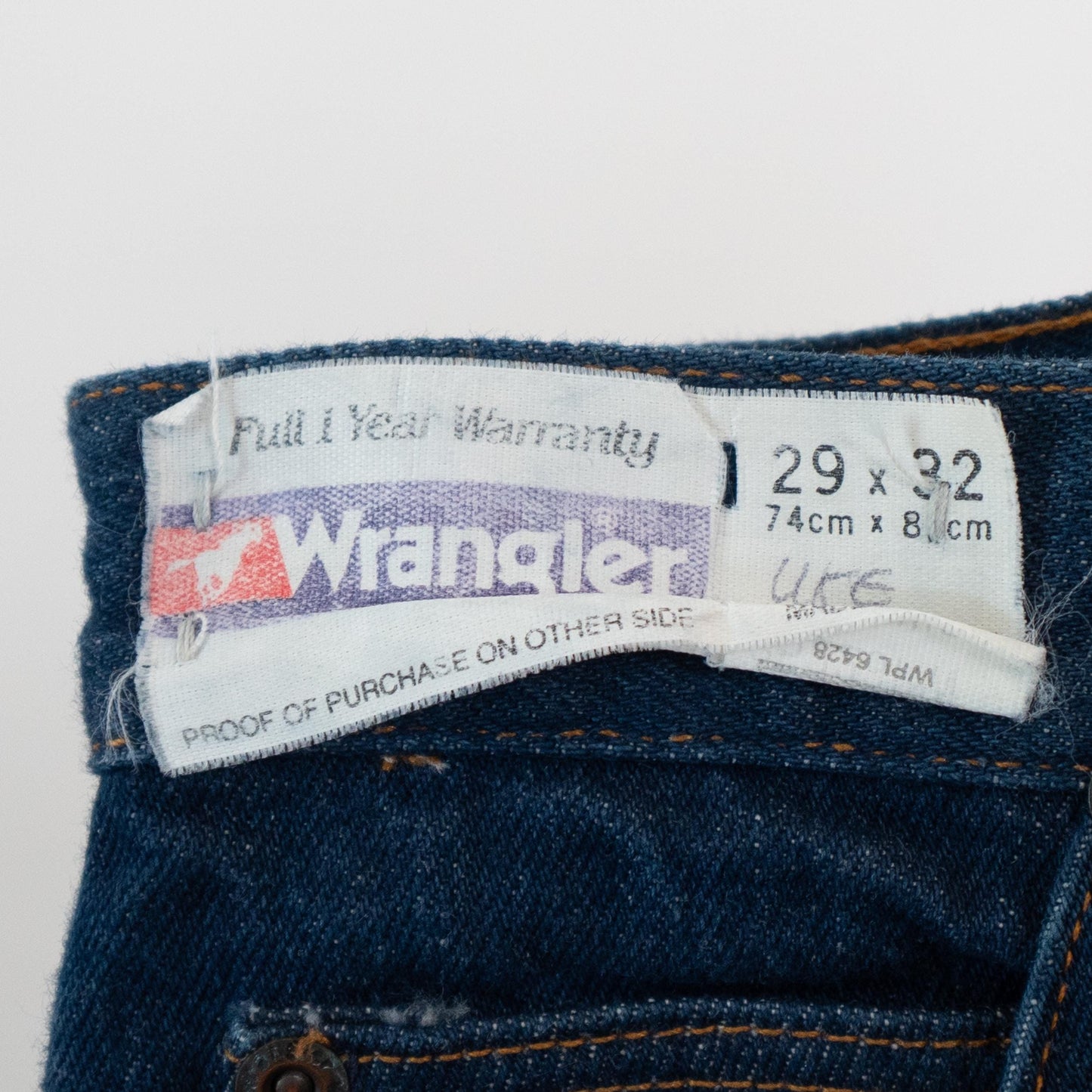Vintage 70s Wrangler Dark Wash Deadstock Jeans - 29x32 