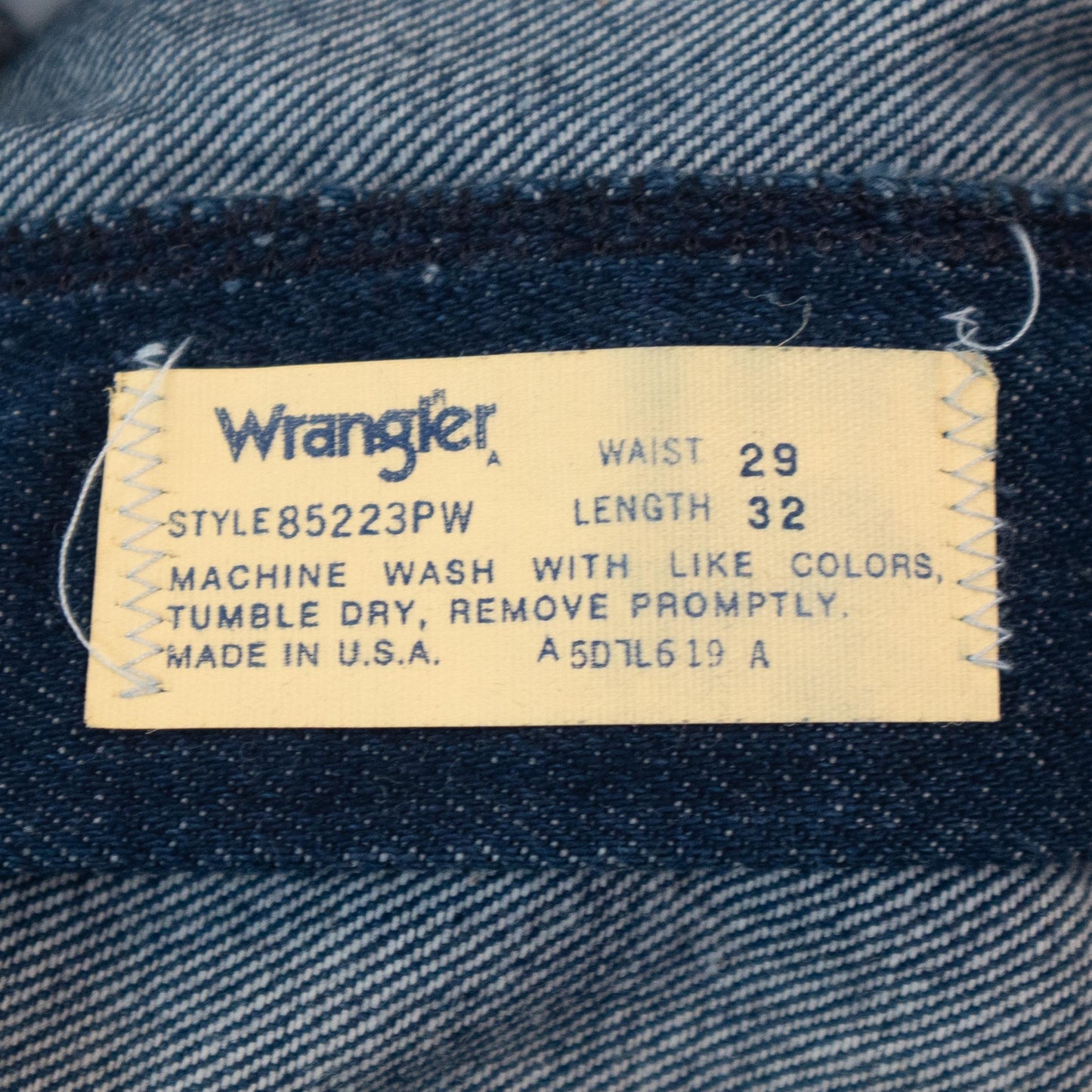 Vintage 70s Wrangler Dark Wash Deadstock Jeans - 29x32 