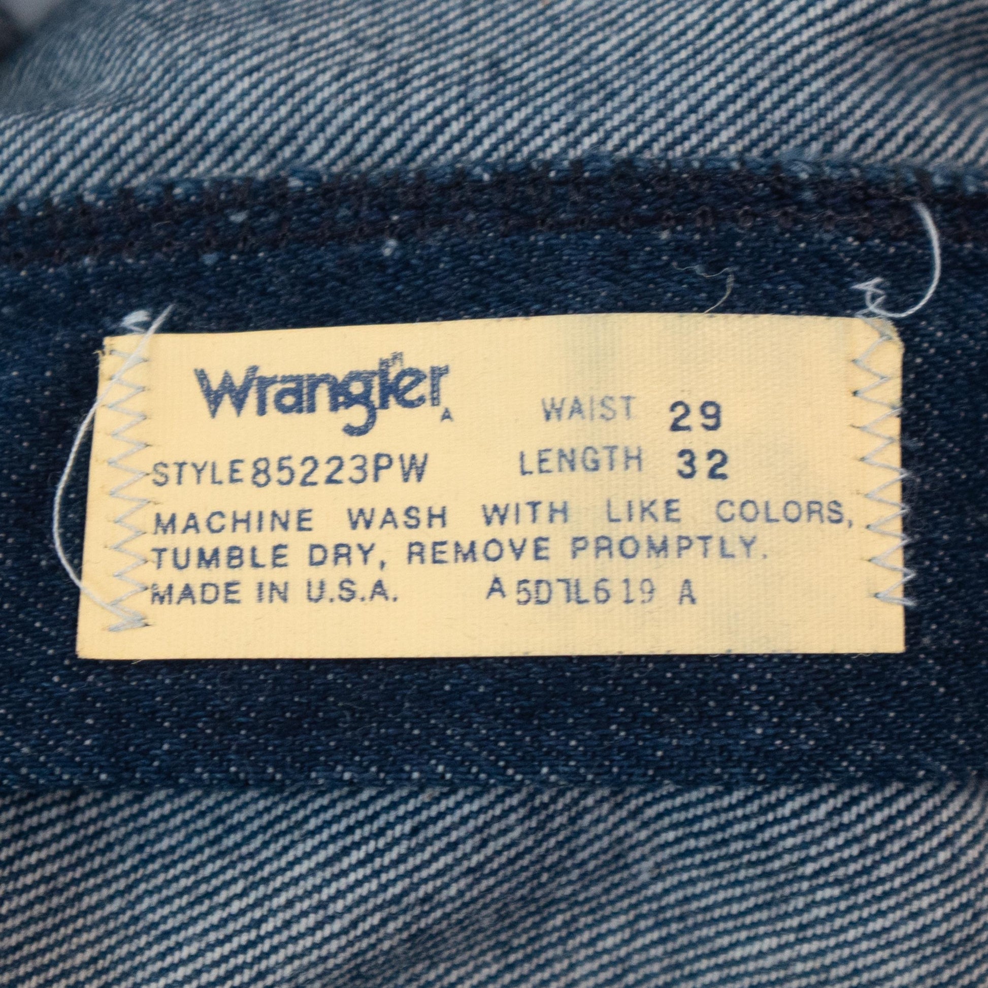 Vintage 70s Wrangler Dark Wash Deadstock Jeans - 29x32 
