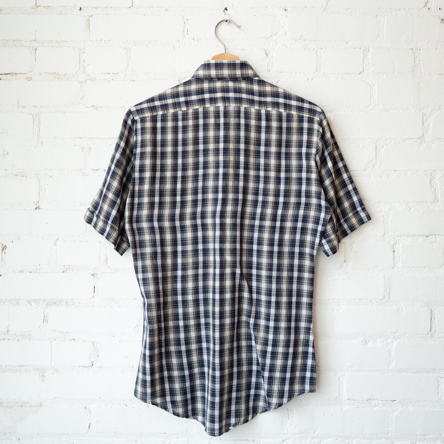 Vintage 80s Gap Plaid Gauzy Collared Shirt - Men's Medium