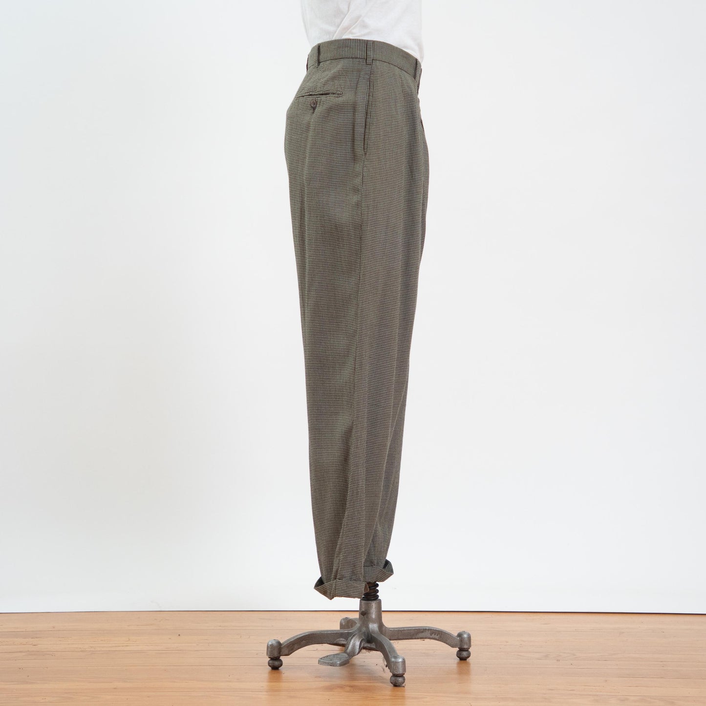 Vintage 80s 90s Ralph Lauren Houndstooth Trousers - 38x30 