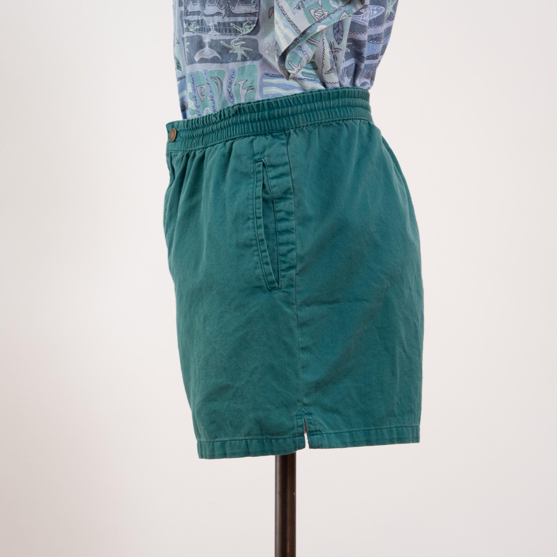 Vintage 90s Teal Green Catalina Shorts - Medium