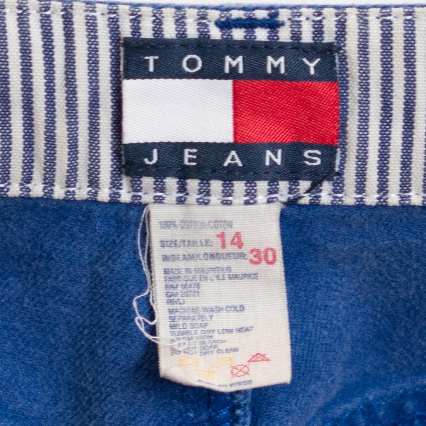 Vintage 90s Tommy Hilfiger Royal Blue High Waisted Jeans - Large, 32" Waist