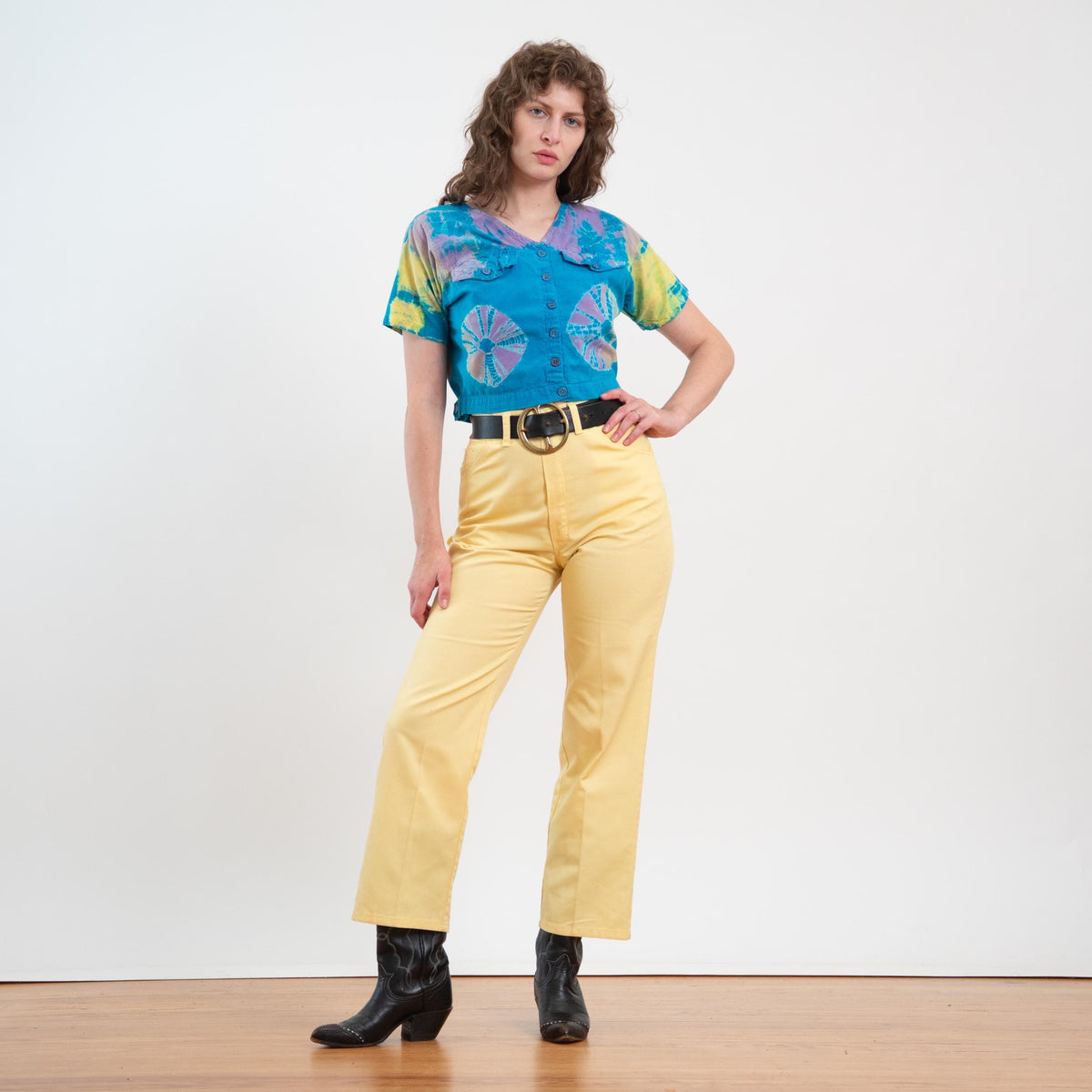 Vintage 70s Big Yank Butter Yellow Carpenter Pants - Medium, 28" Waist
