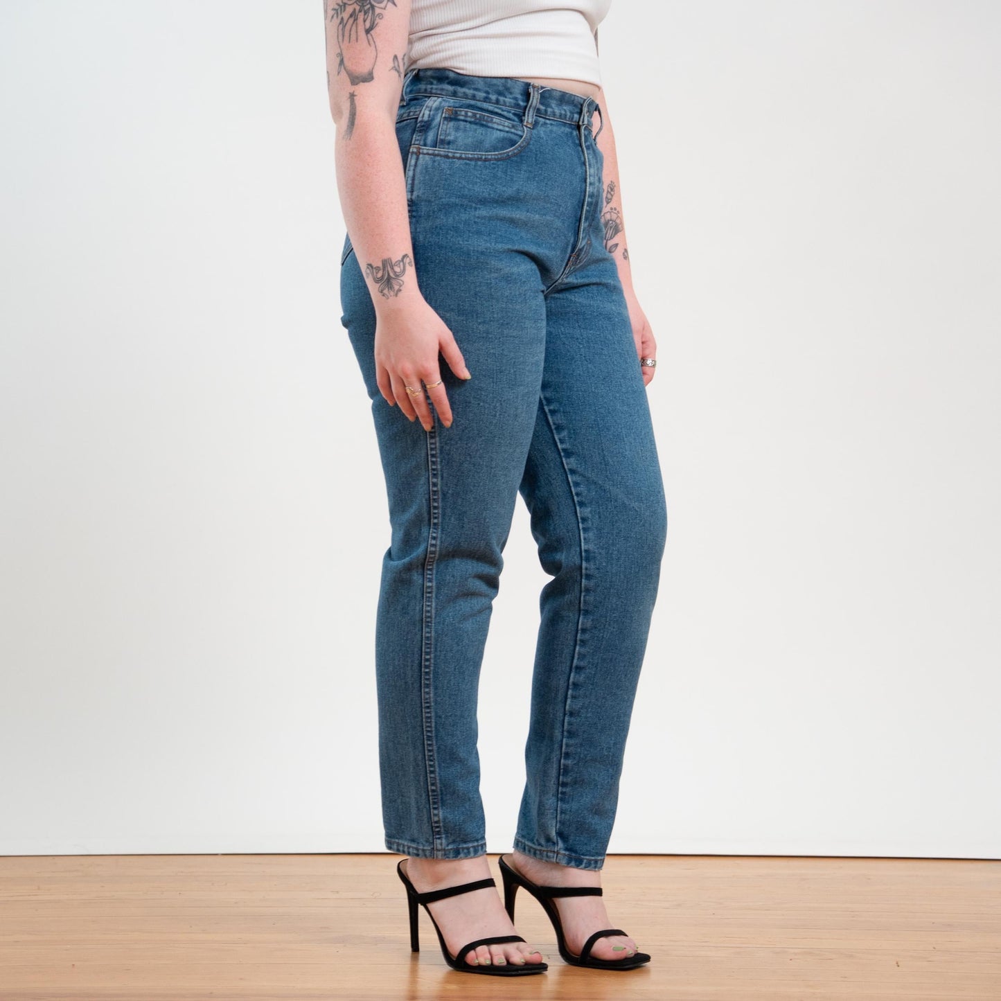 Vintage 90s Stonewash High Waisted Jeans - Medium, 30” Waist