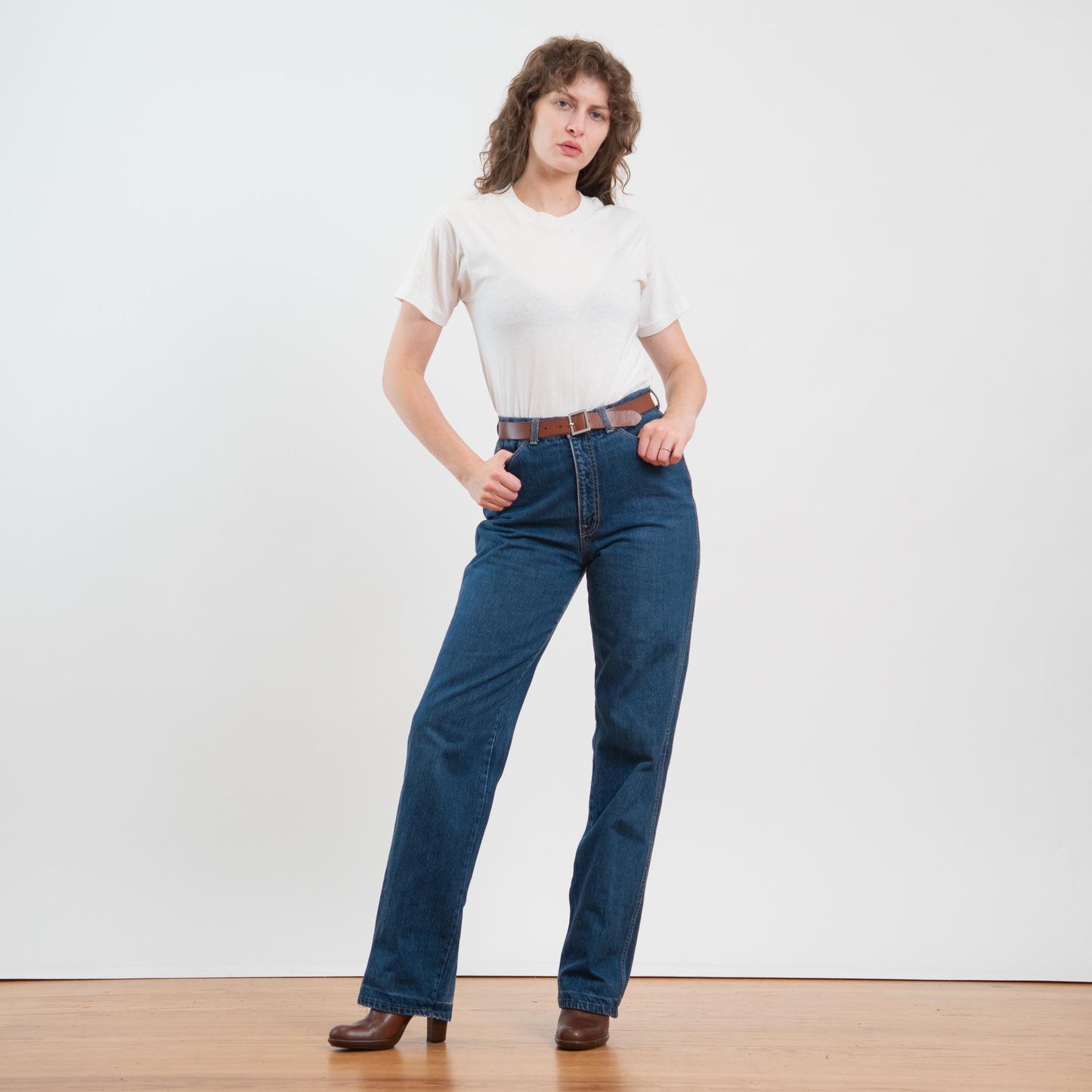 Vintage 70s 80s Calvin Klein Dark Wash Straight Leg Jeans - Medium, 29" Waist
