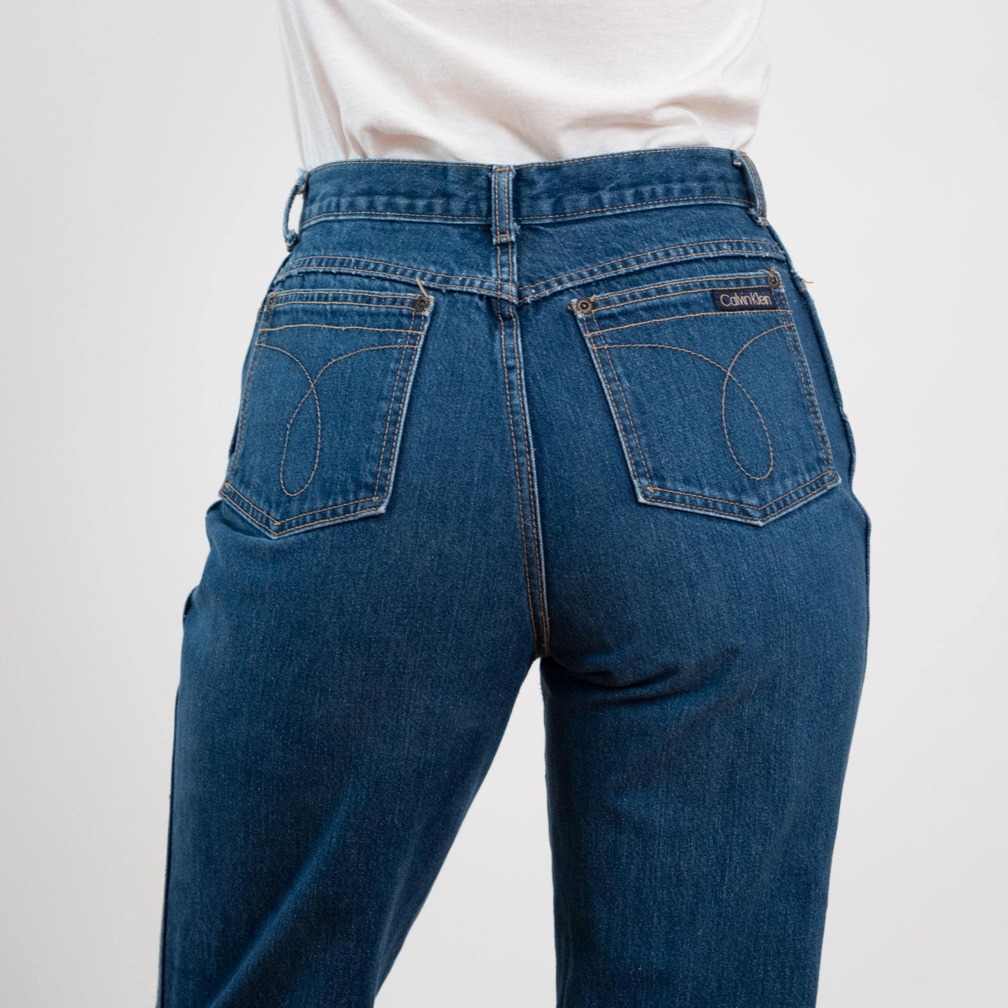 Vintage 70s 80s Calvin Klein Dark Wash Straight Leg Jeans - Medium, 29" Waist
