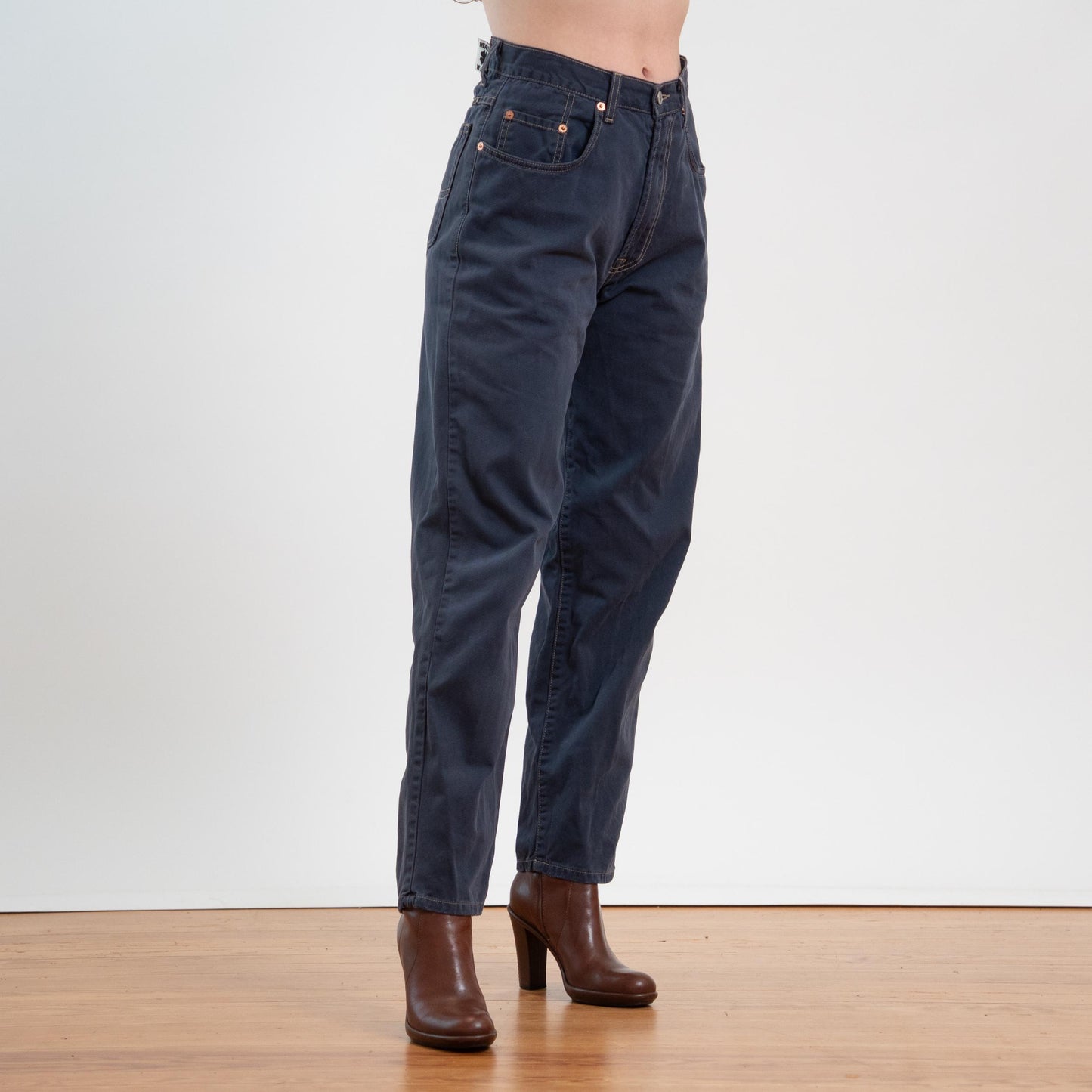 Vintage 90s Lucky Navy Blue Twill Pants – Size 31