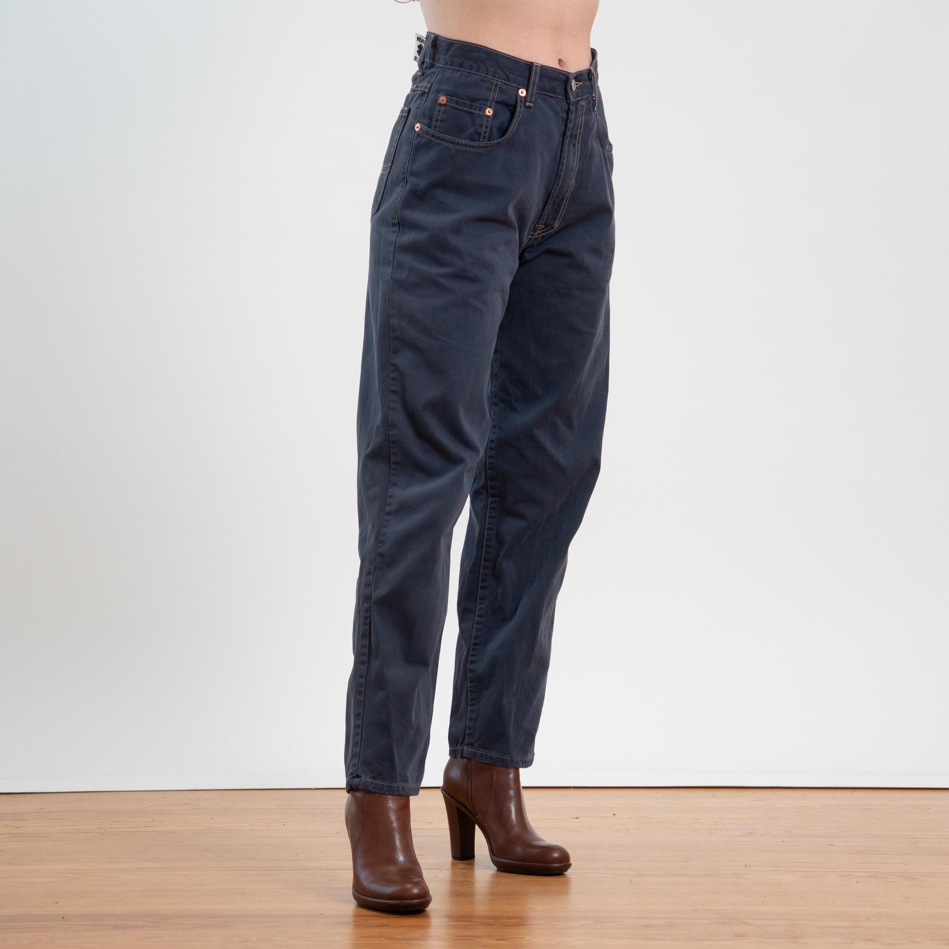 Vintage 90s Lucky Navy Blue Twill Pants – Size 31