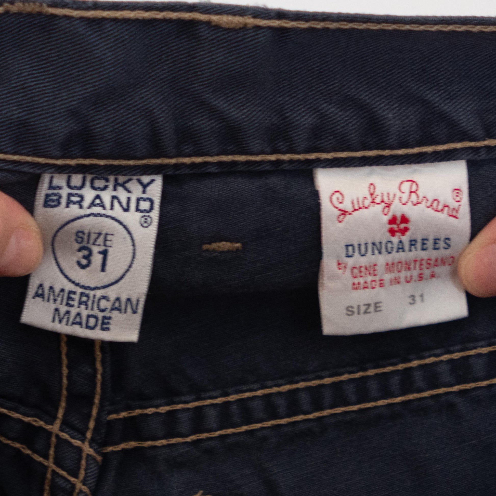 Vintage 90s Lucky Navy Blue Twill Pants – Size 31