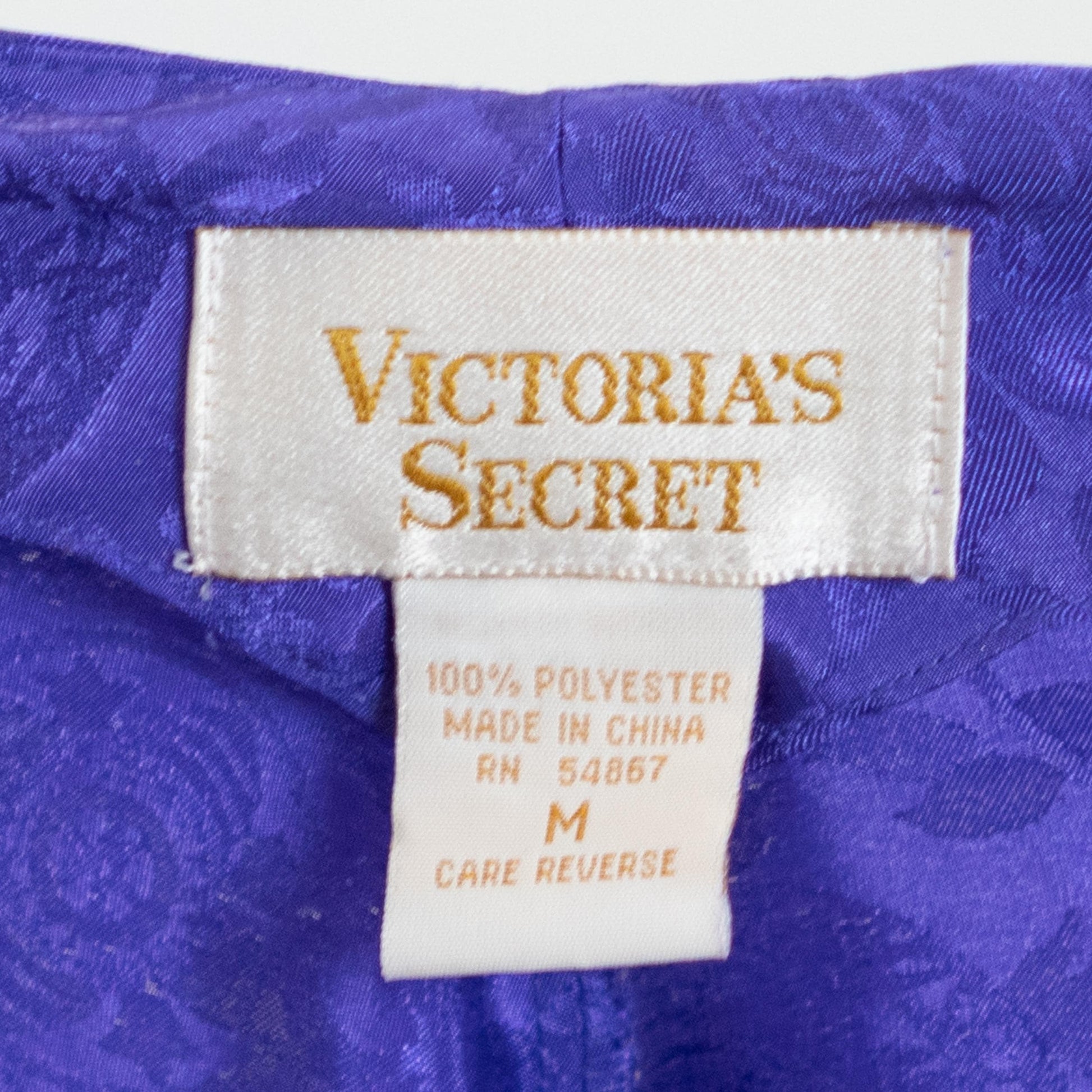 Vintage 90s Victoria’s Secret Royal Purple Mini Slip Dress - Medium