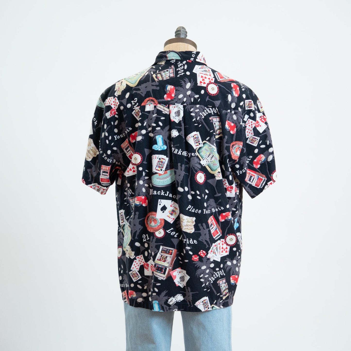 Vintage 90s Las Vegas Casino All Over Print Shirt - Extra Large