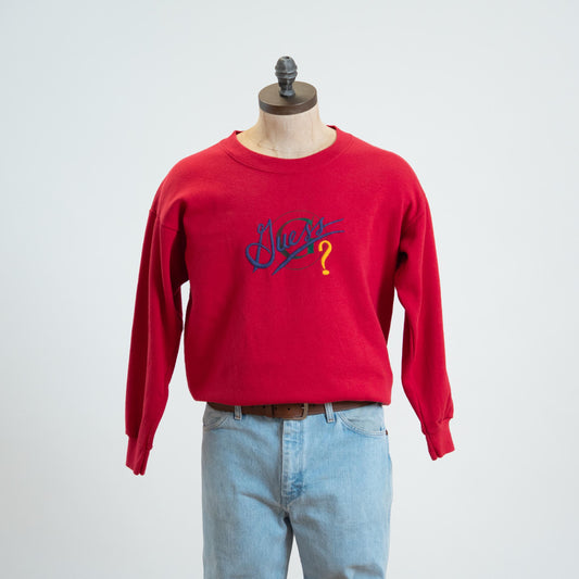 Vintage 90s Guess Red Sweatshirt - Large