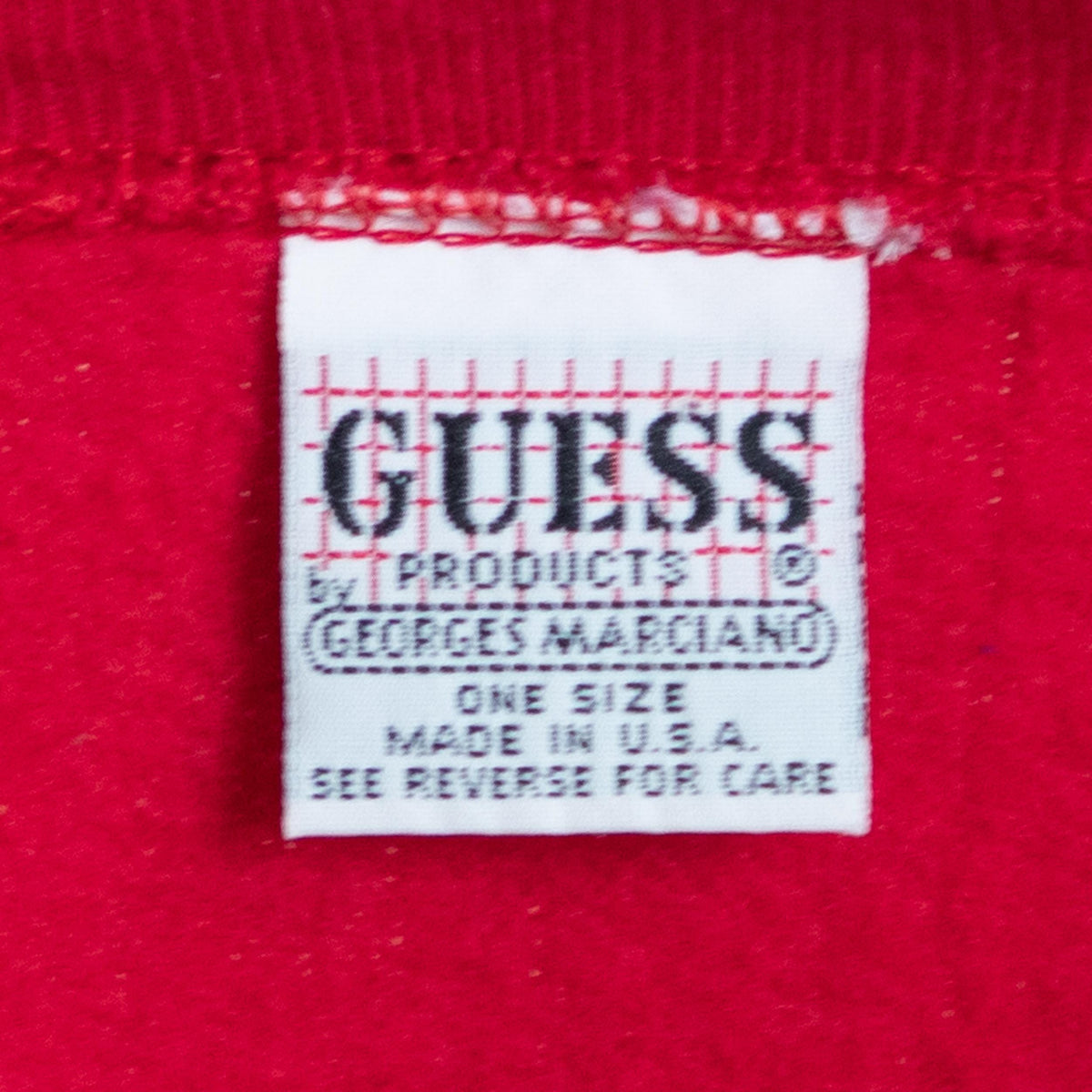 Vintage 90s Guess Red Sweatshirt - Large