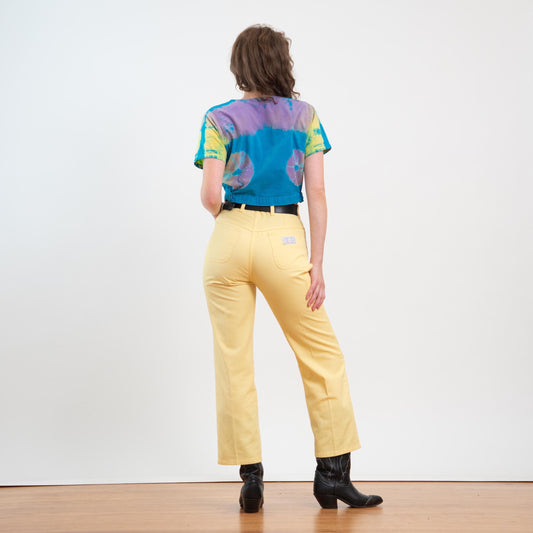 Vintage 70s Big Yank Butter Yellow Carpenter Pants - Medium, 28" Waist