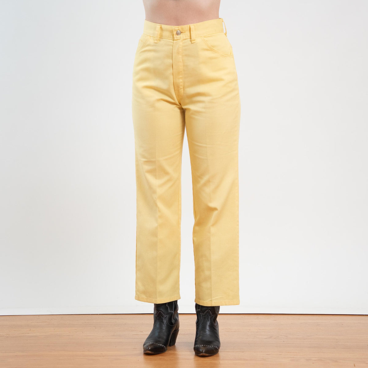 Vintage 70s Big Yank Butter Yellow Carpenter Pants - Medium, 28" Waist