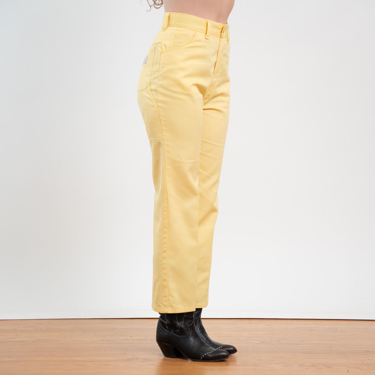Vintage 70s Big Yank Butter Yellow Carpenter Pants - Medium, 28" Waist