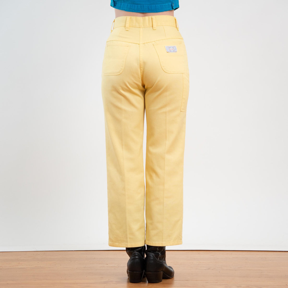 Vintage 70s Big Yank Butter Yellow Carpenter Pants - Medium, 28" Waist