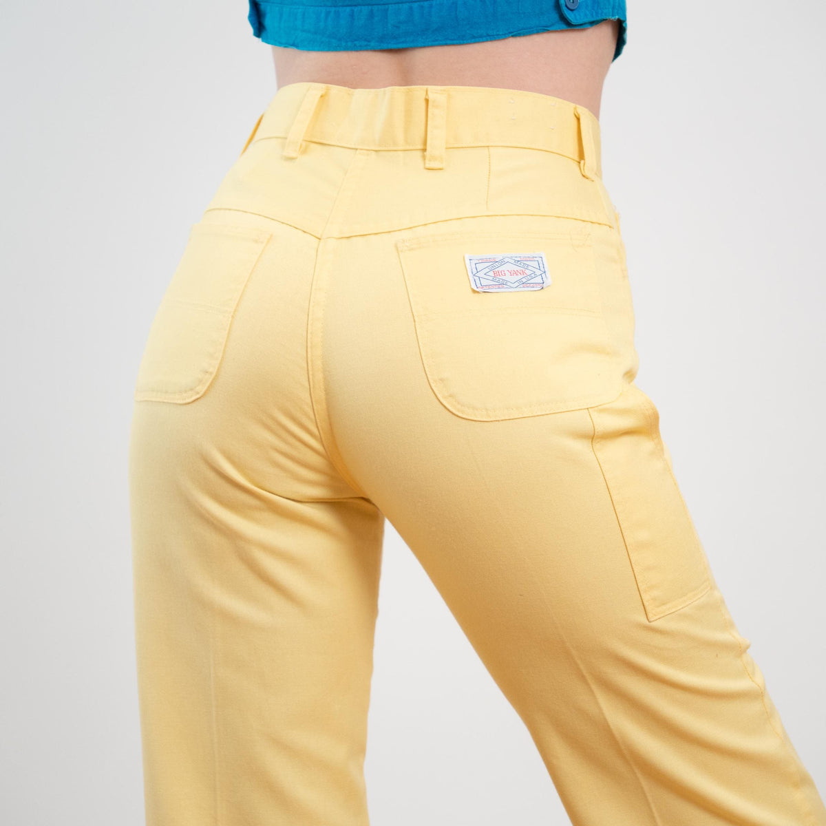 Vintage 70s Big Yank Butter Yellow Carpenter Pants - Medium, 28" Waist