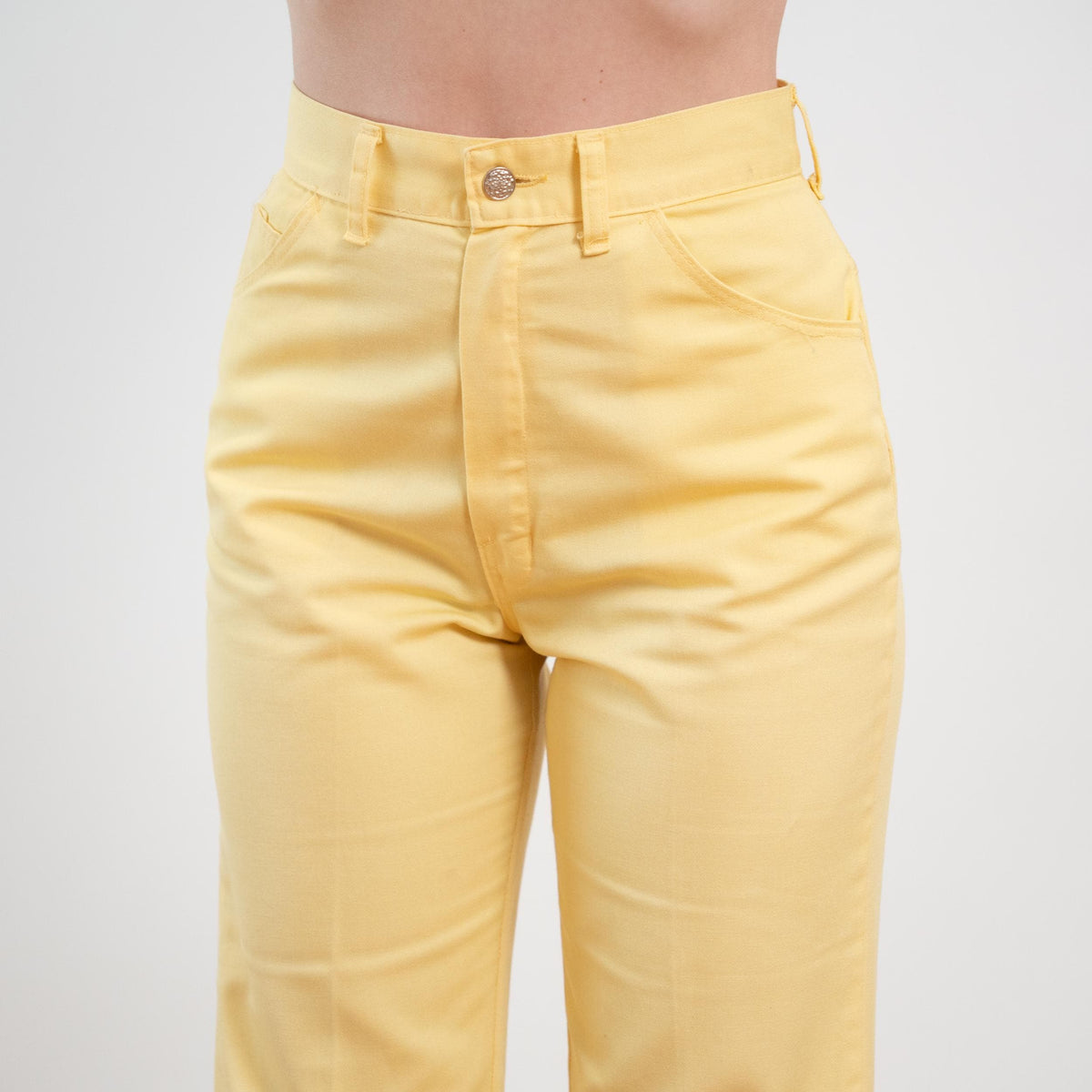 Vintage 70s Big Yank Butter Yellow Carpenter Pants - Medium, 28" Waist