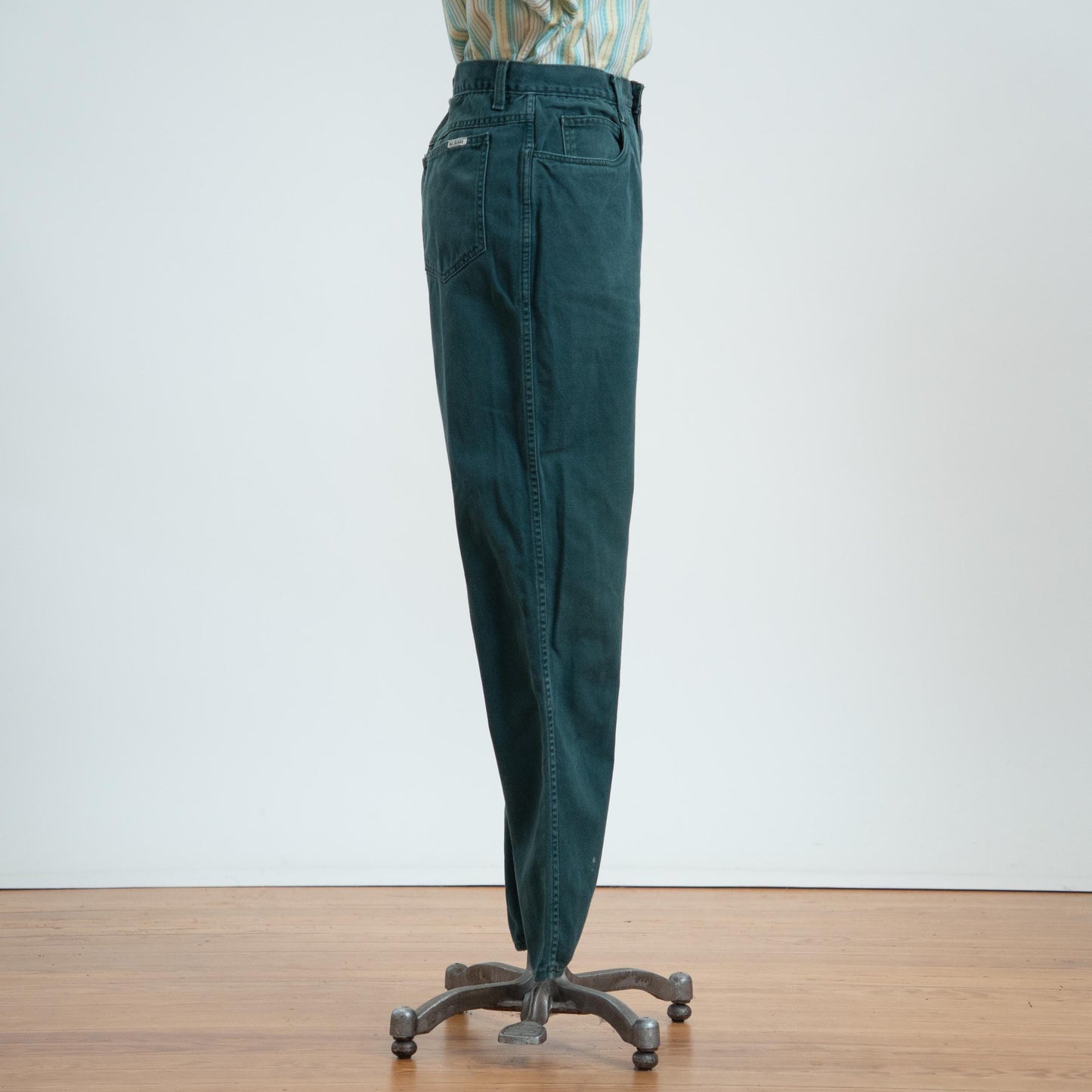 Vintage 90s Dark Green High Waisted Jeans - Medium, 29" Waist