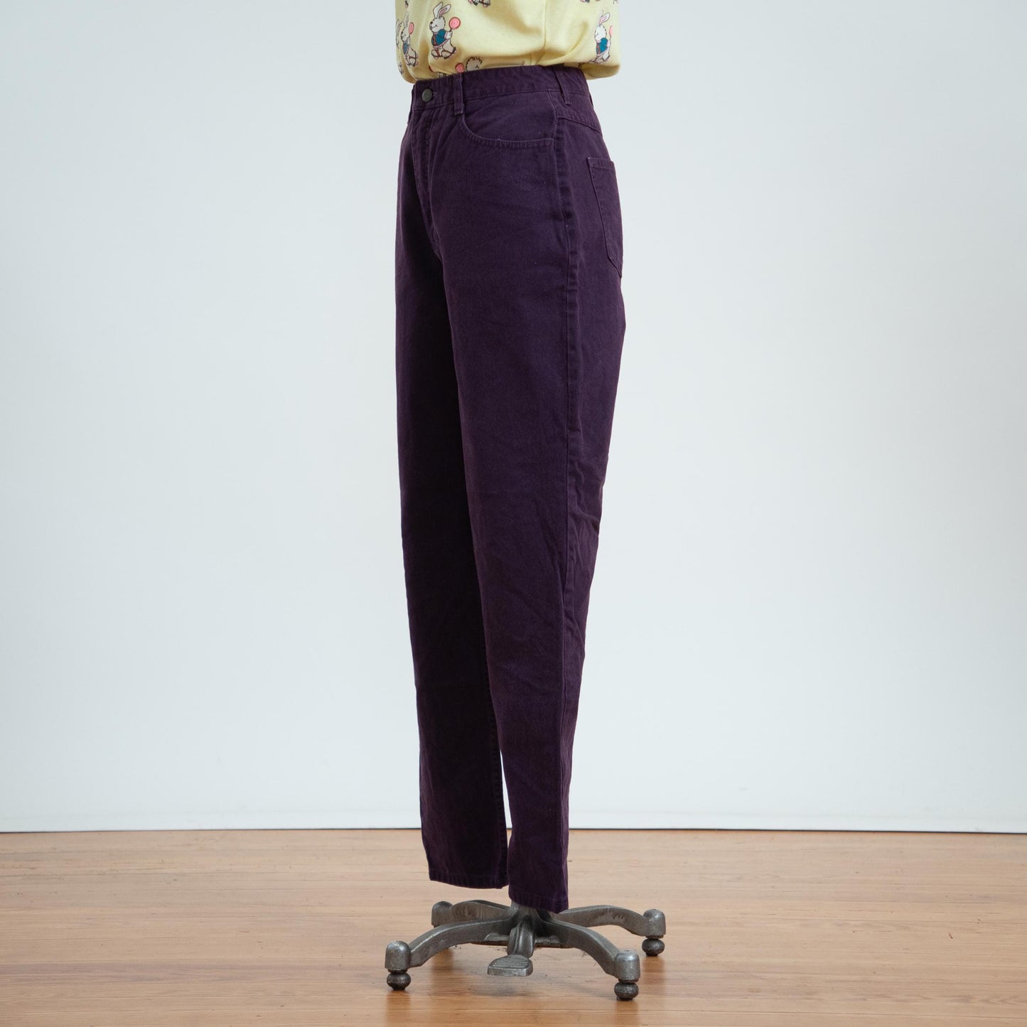 Vintage 90s Plum Purple High Waisted Jeans - Small, 26" Waist