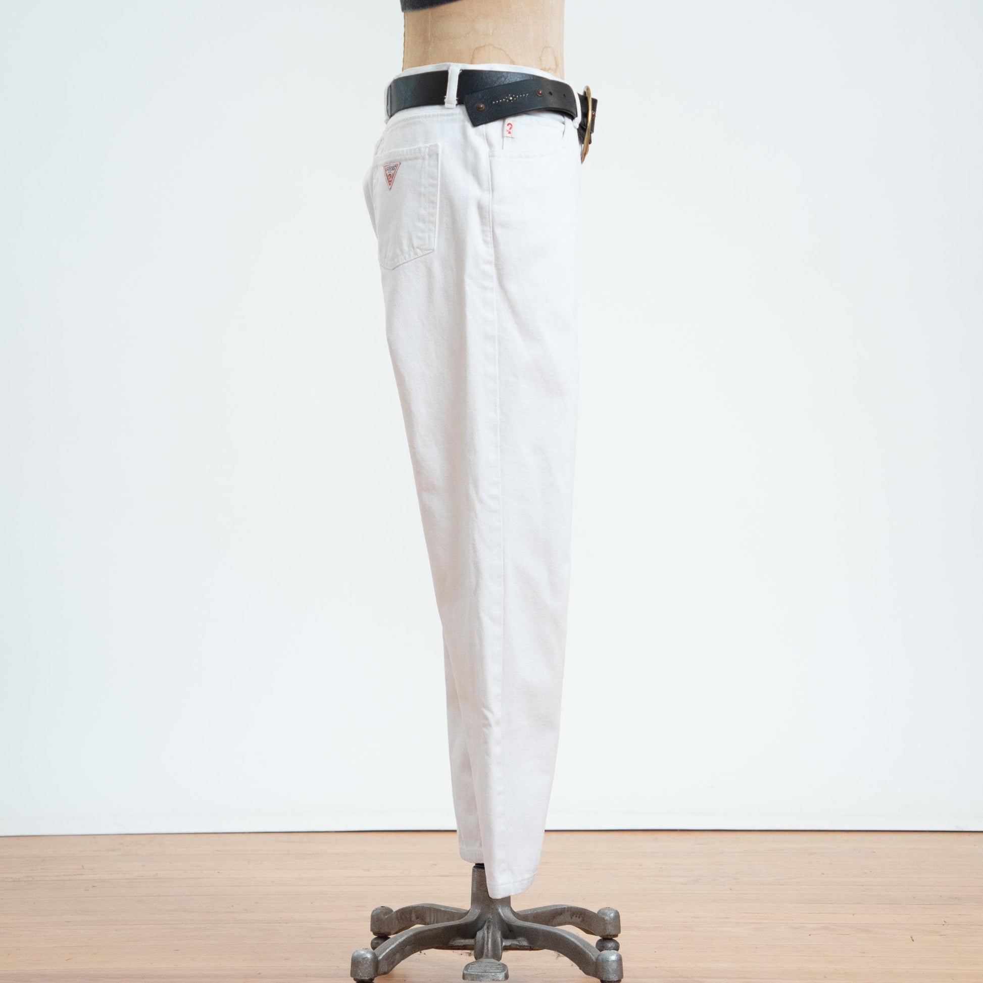 Vintage Guess White High Waisted Jeans - Medium, 28" Waist