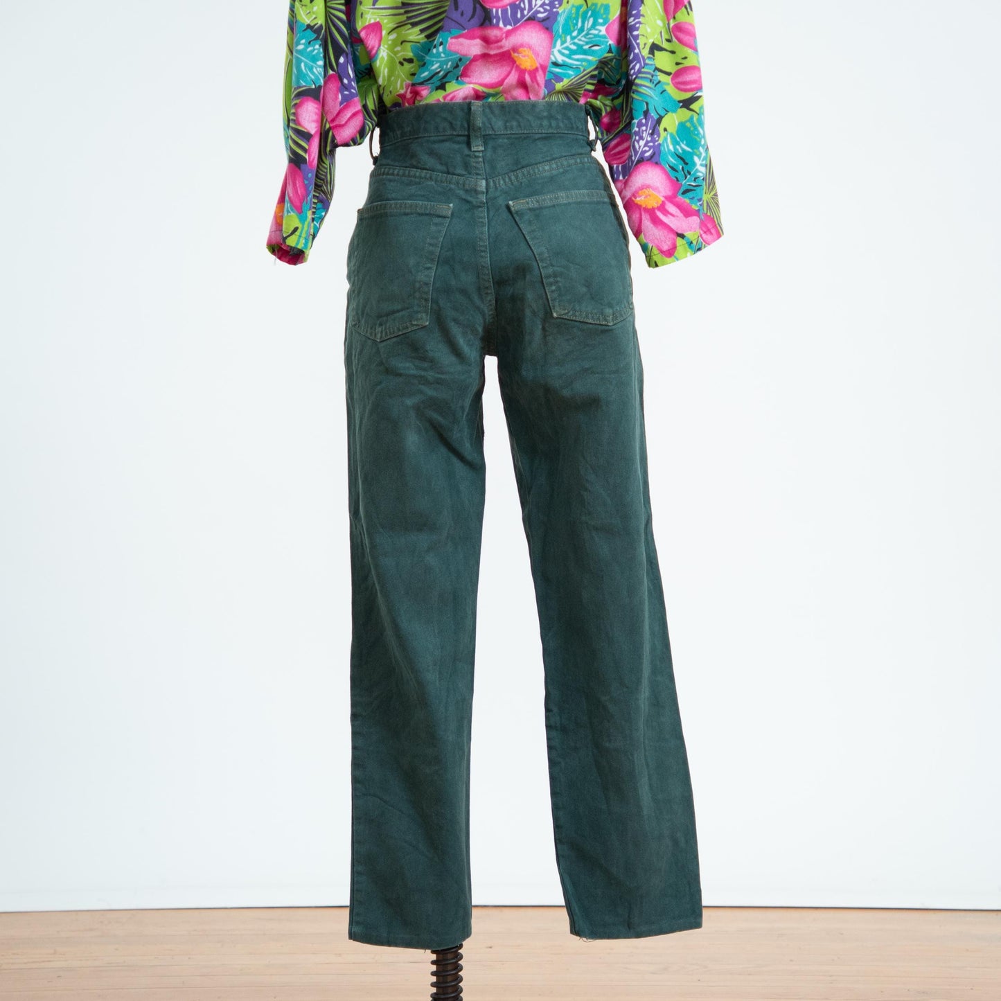 Vintage 90s Gap Green Overdyed Jeans - Small, 27" Waist