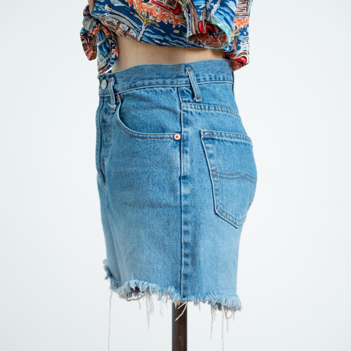 Vintage 90s Cut Off Jean Shorts - Small, 26" Waist