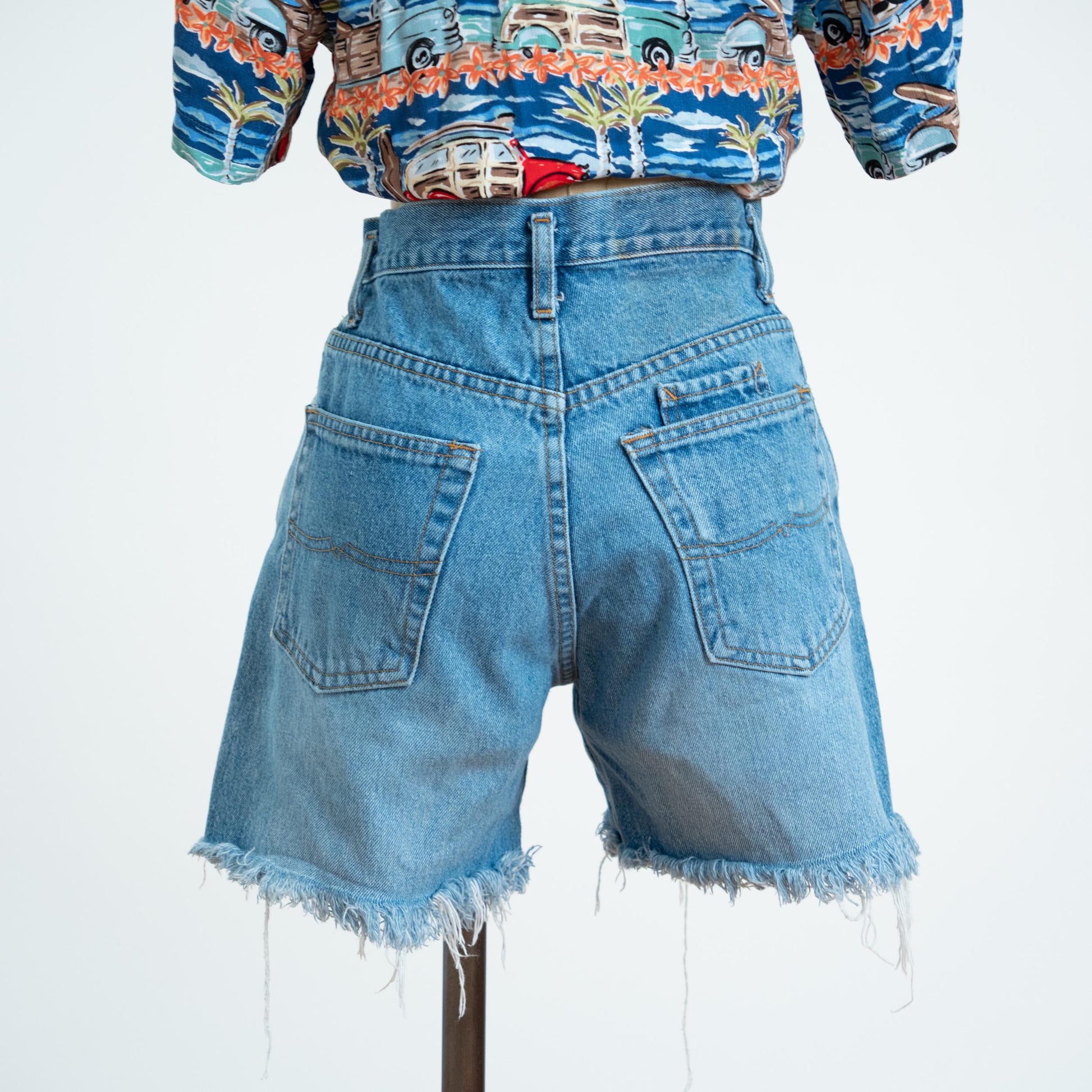 Vintage 90s Cut Off Jean Shorts - Small, 26" Waist