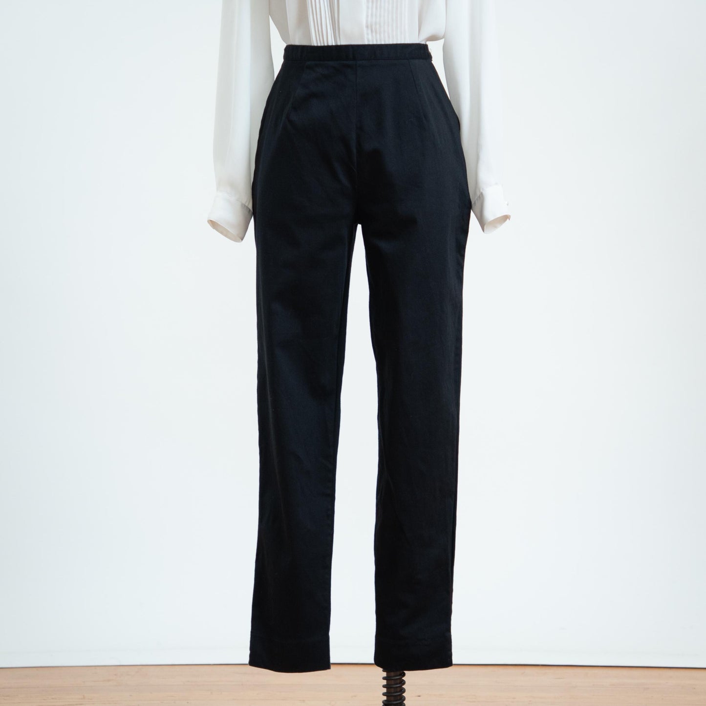 Vintage 90s Black Cigarette Pants - Small, 26" Waist