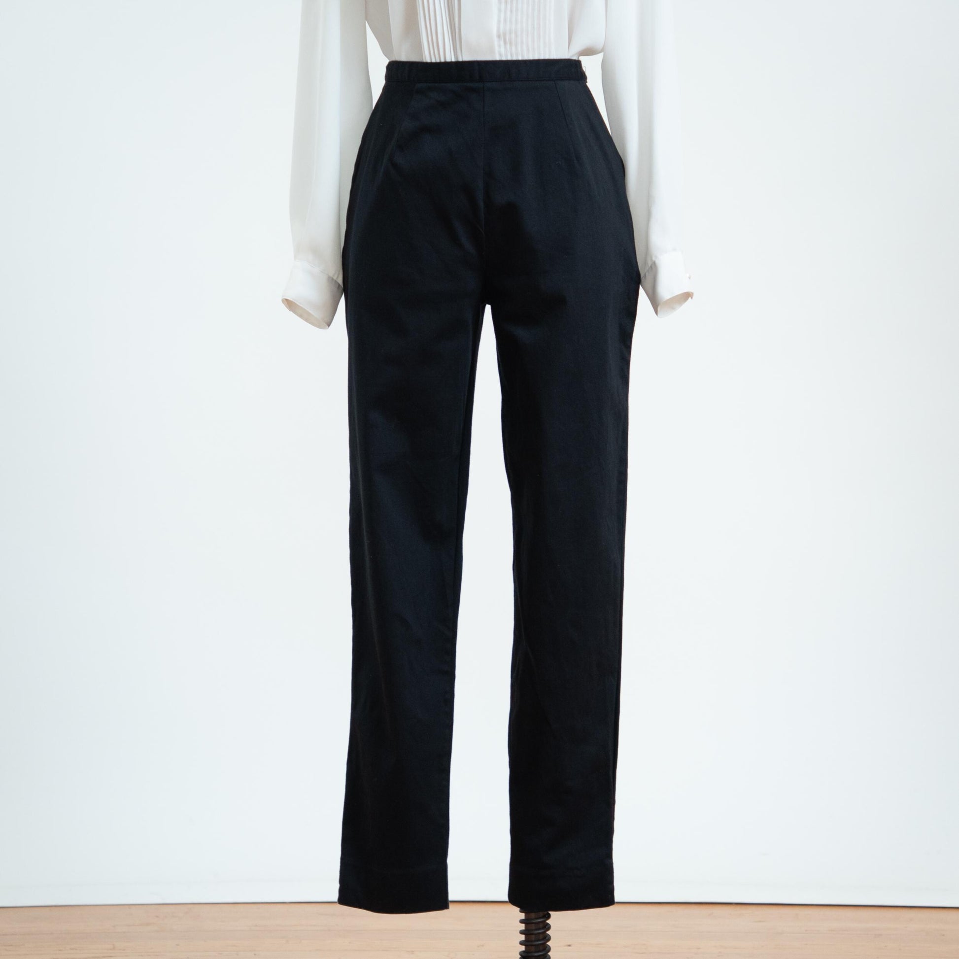 Vintage 90s Black Cigarette Pants - Small, 26" Waist
