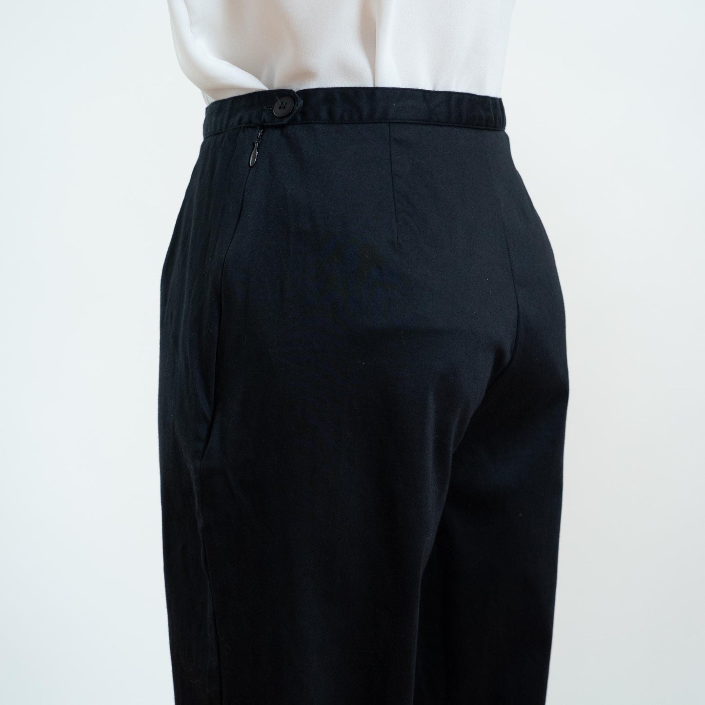 Vintage 90s Black Cigarette Pants - Small, 26" Waist