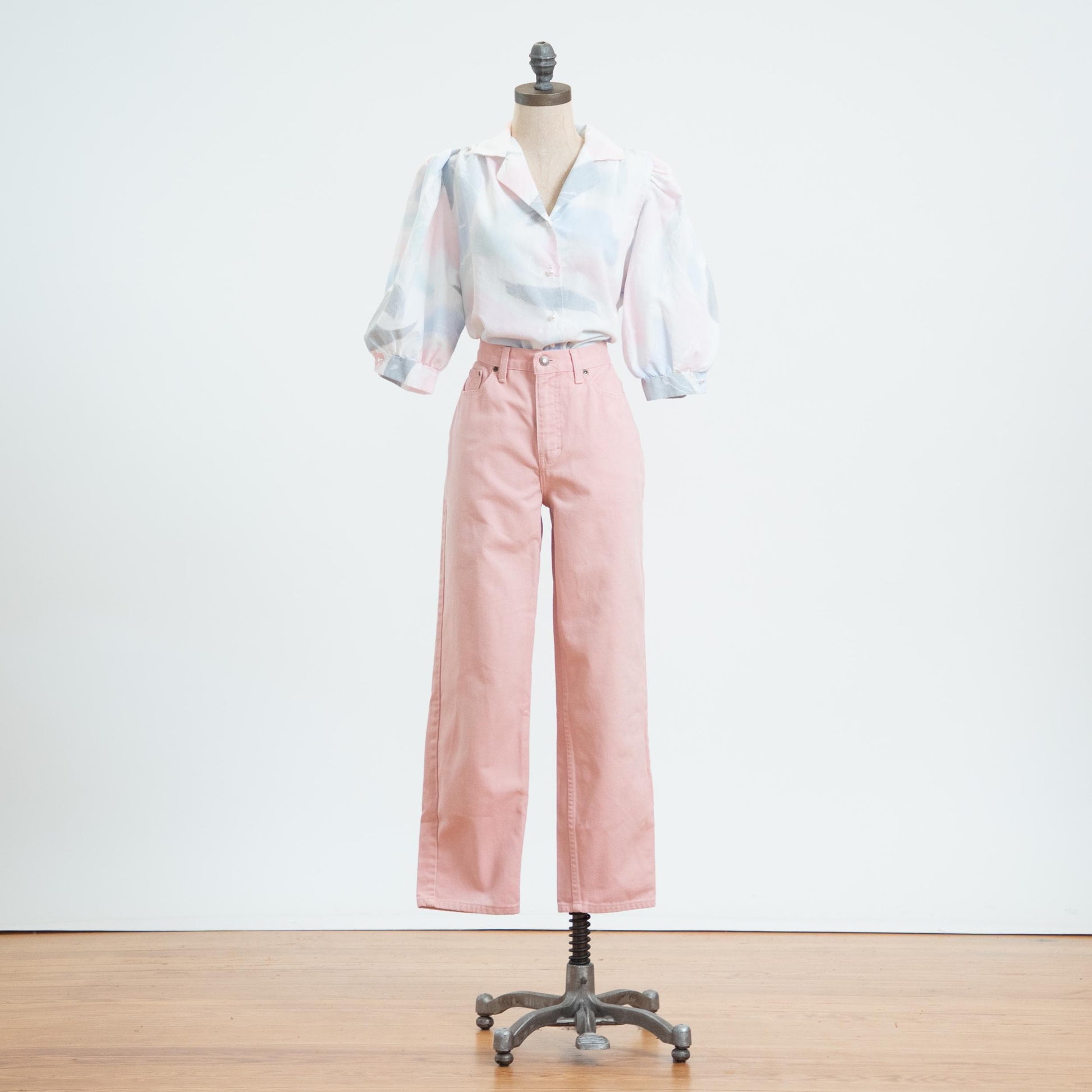 Vintage 90s Baby Pink High Waisted Jeans - Medium, 29" Waist