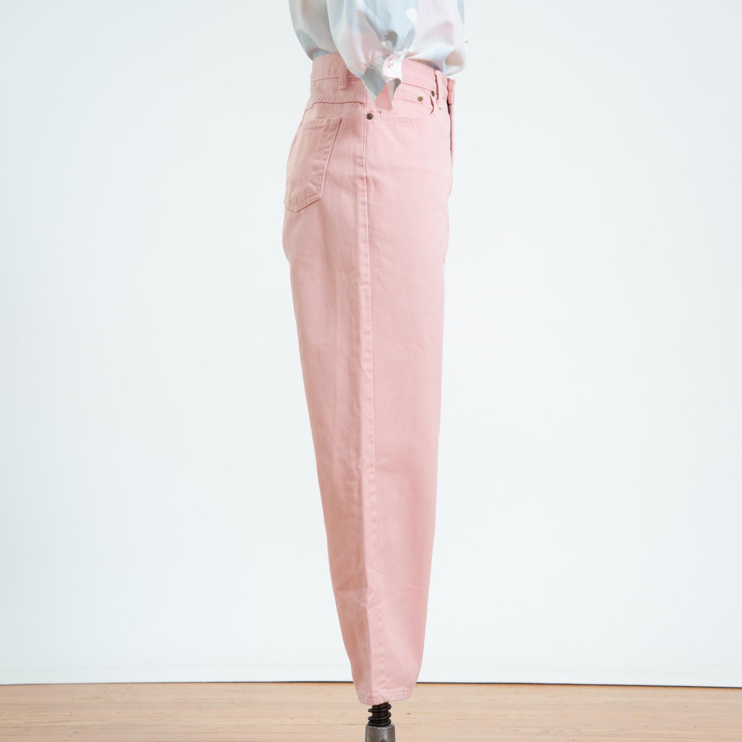 Vintage 90s Baby Pink High Waisted Jeans - Medium, 29" Waist