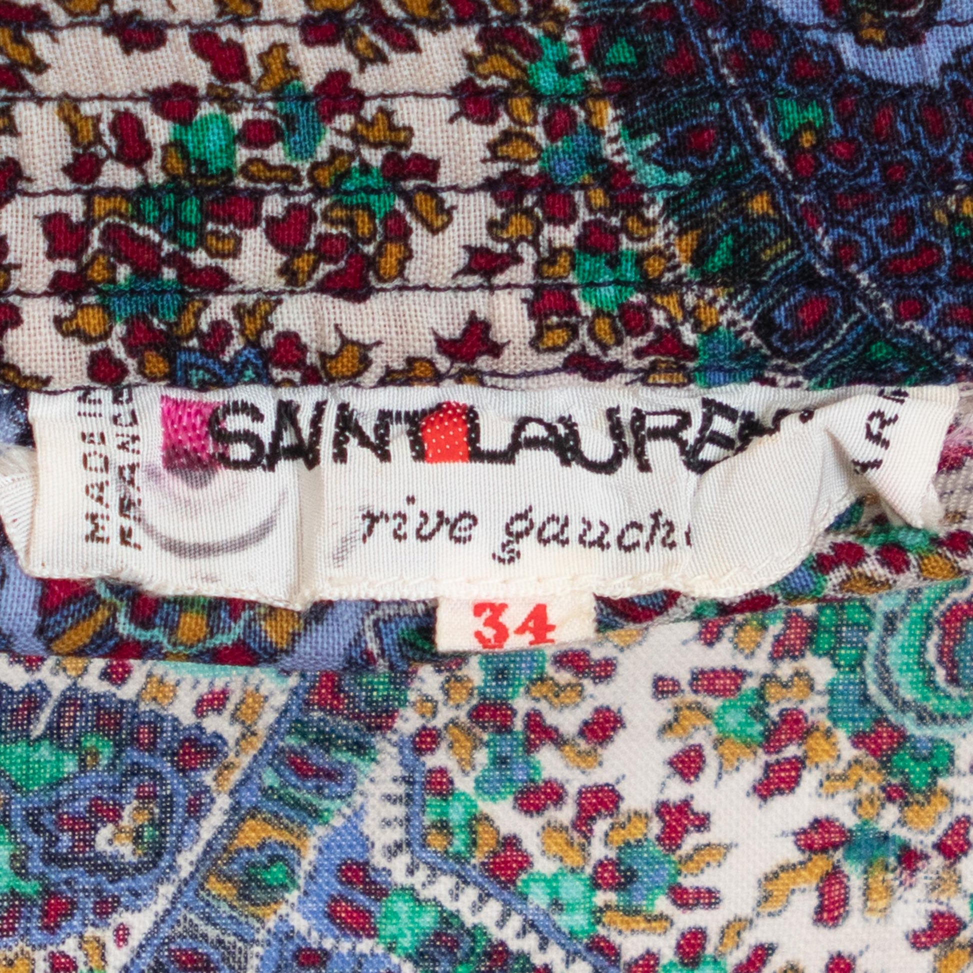 Vintage 70s Yves Saint Laurent Russian Peasant Skirt - Extra Small