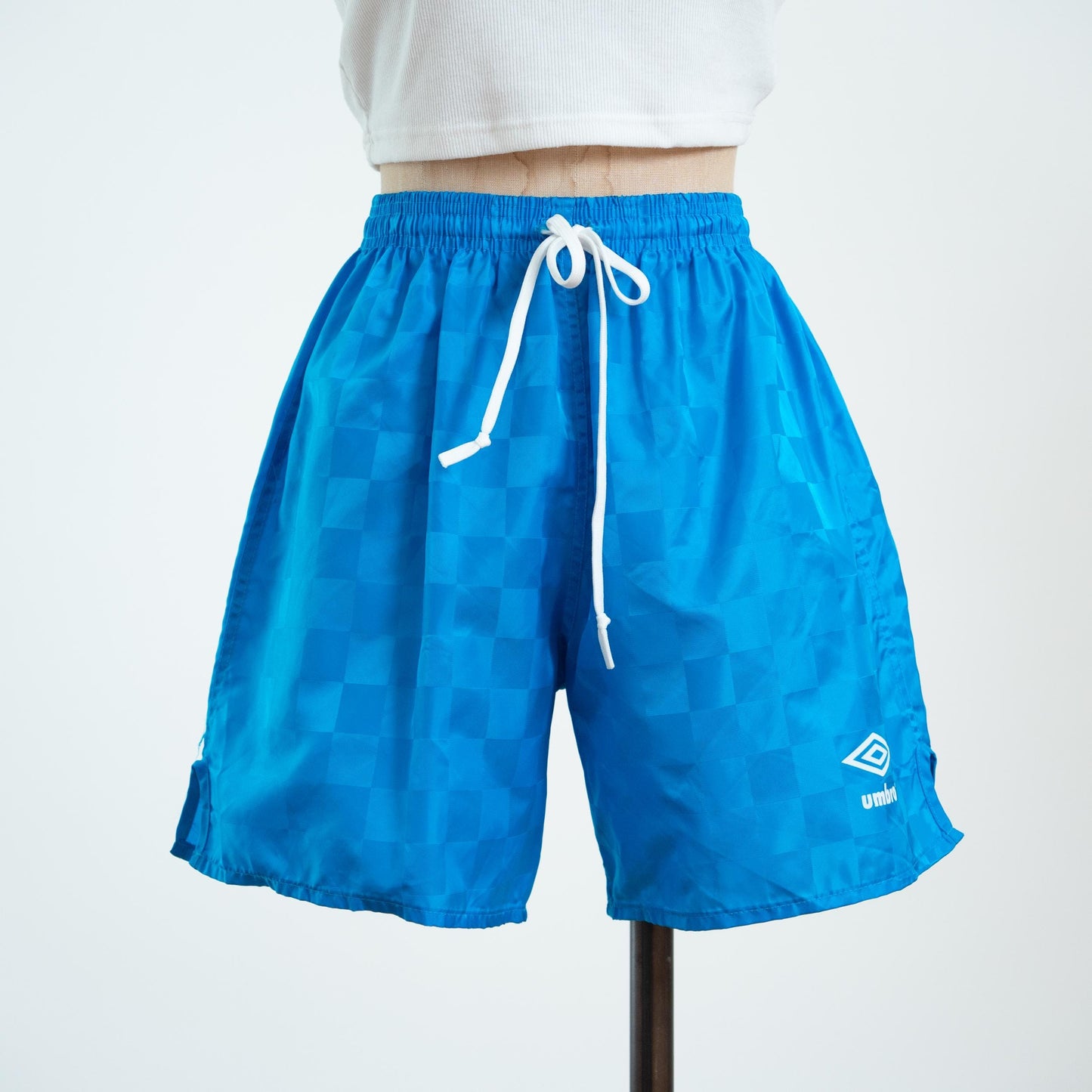 Vintage 90s Umbro Blue Soccer Shorts - Small